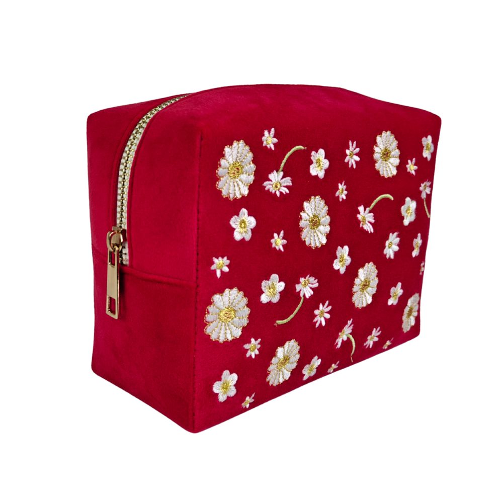 Travel Pouch - Rose Pop Daisies