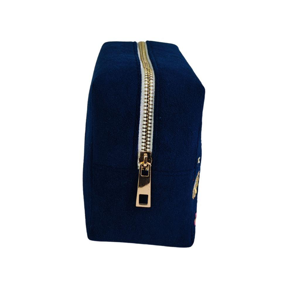 Travel Pouch - Midnight Daisy Meadow