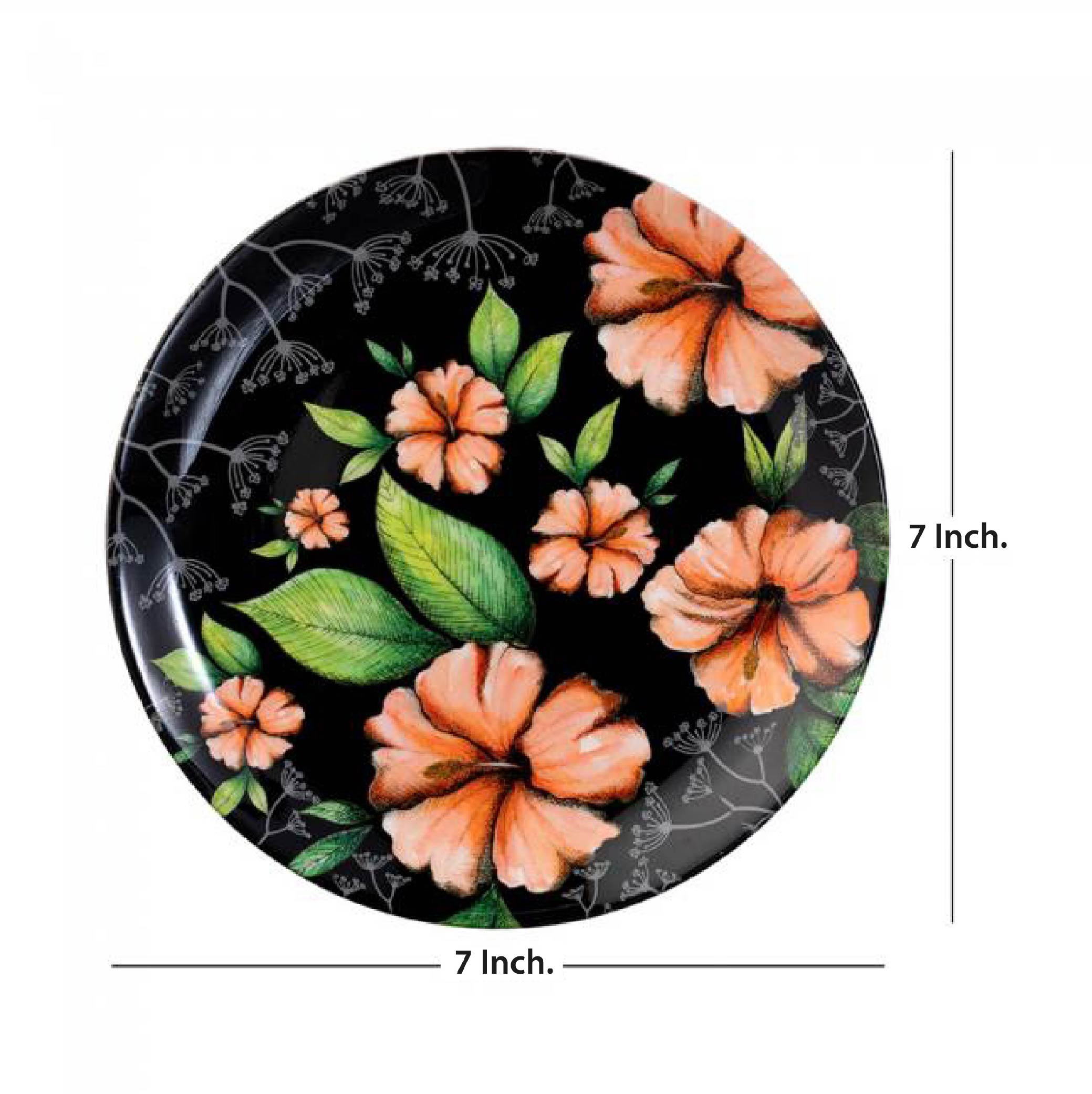 Decorative Wall Plate - Hibiscus Floral Passion