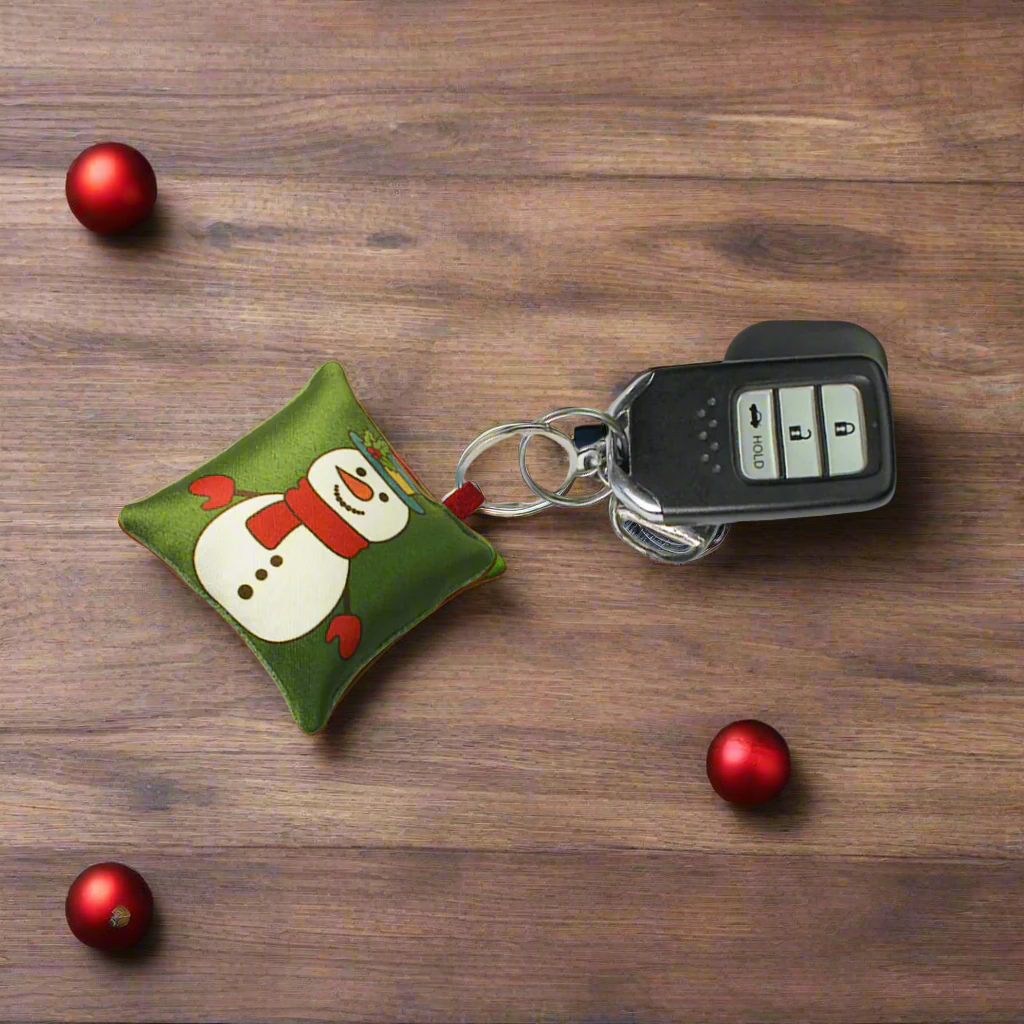 Cushion Keychain - Snowman