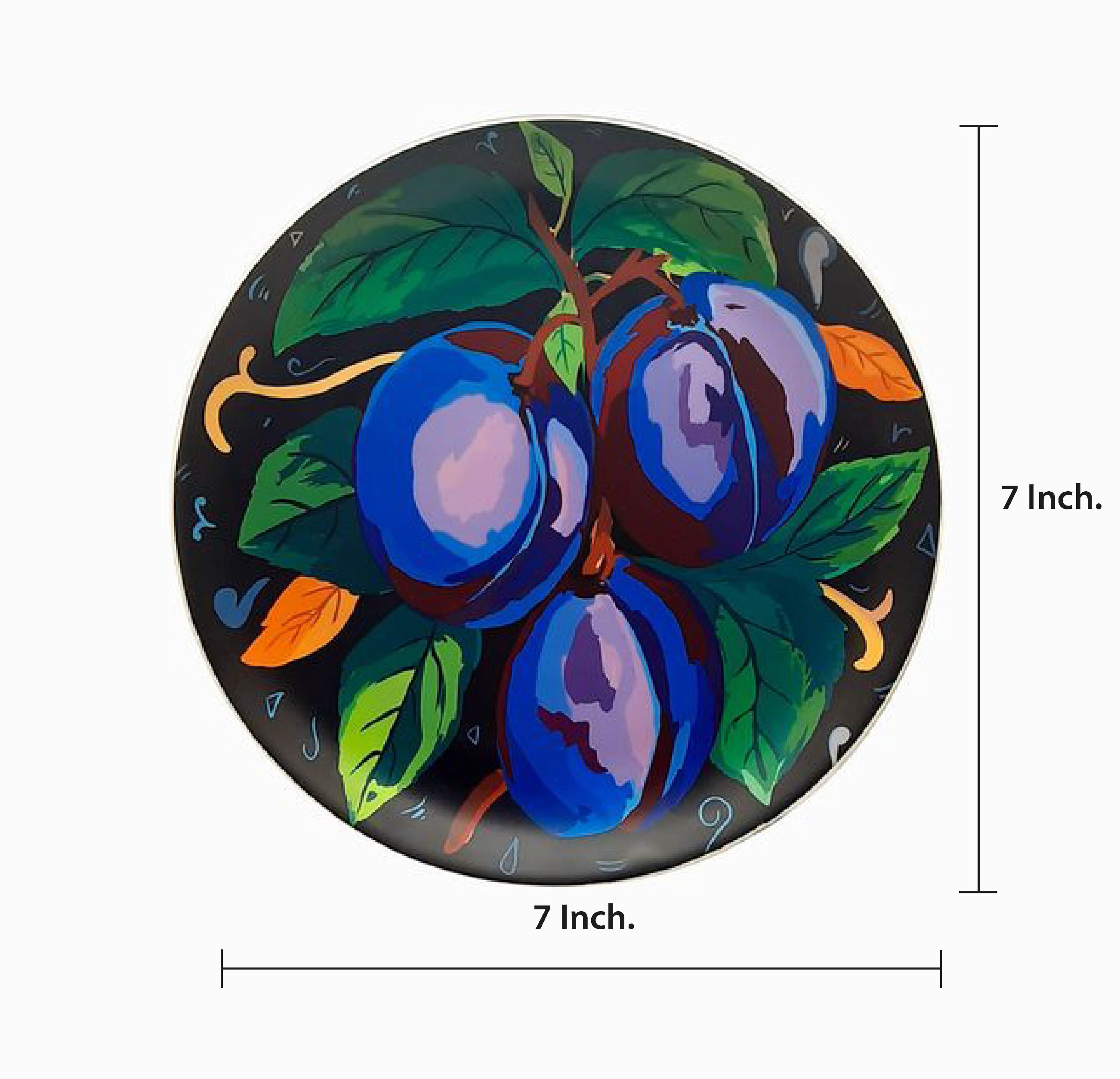 Decorative Wall Plates - Plums from Italy