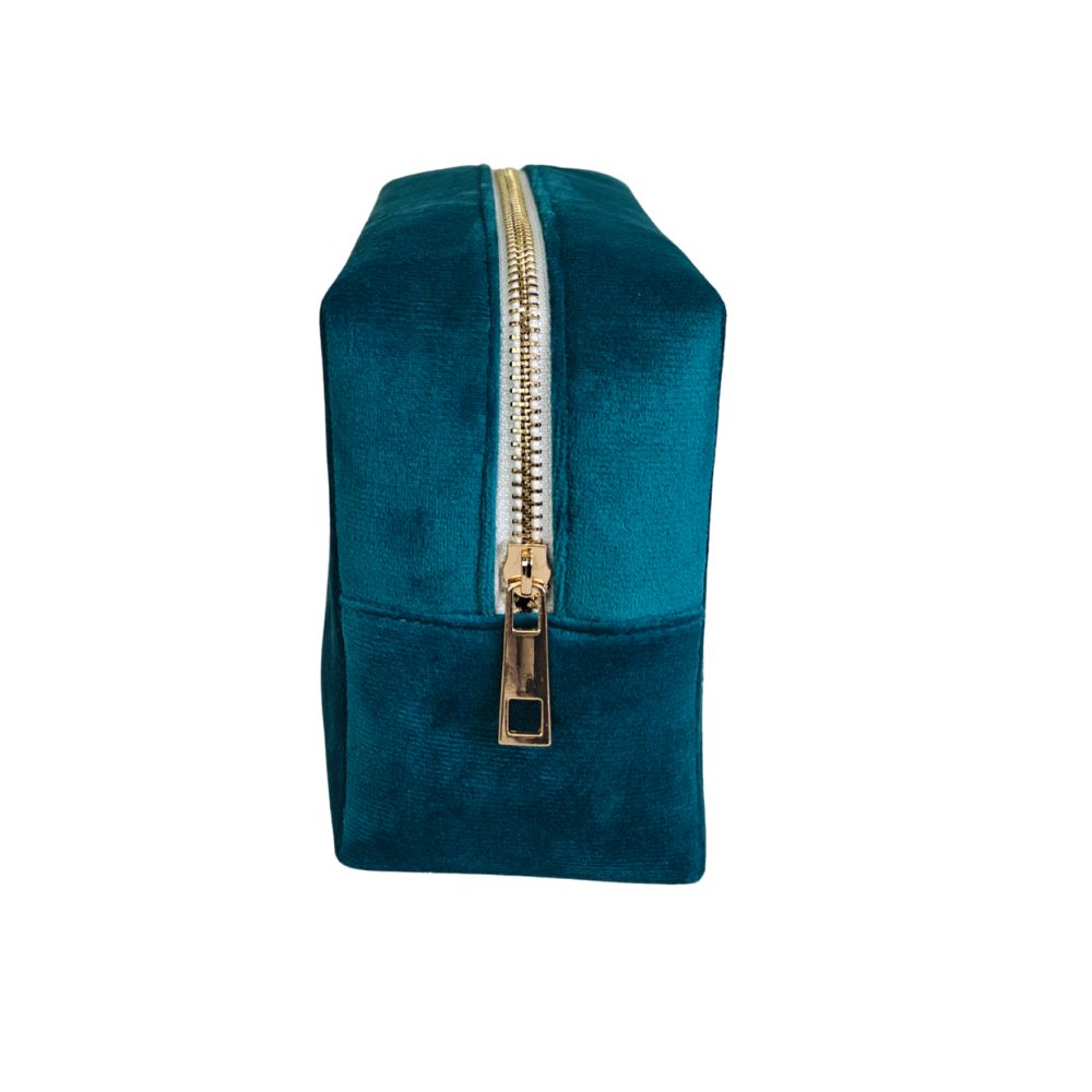 Travel Pouch - Aqua Bloom Scatter