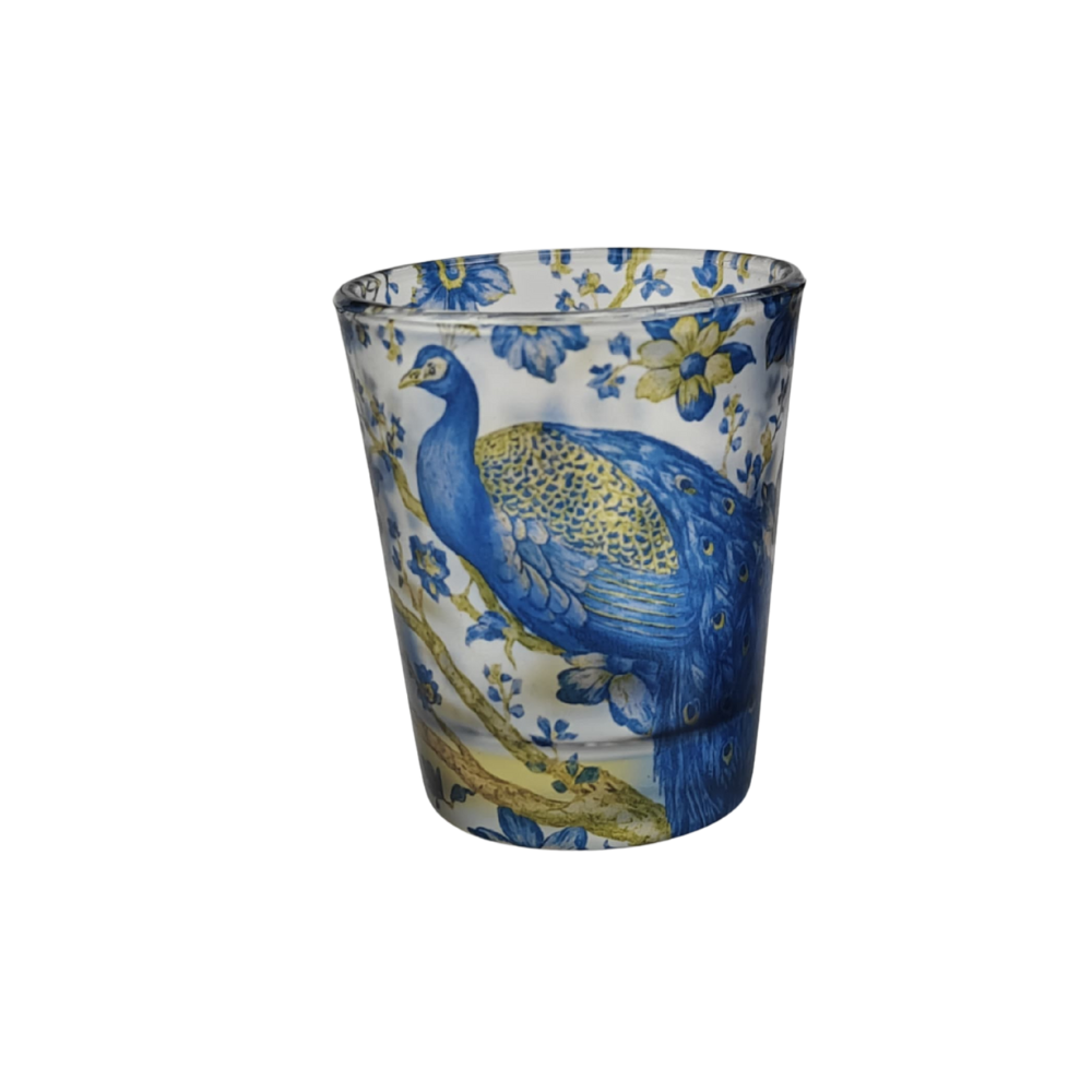 Glass Shot Glasses - Royal Plumage Paradise