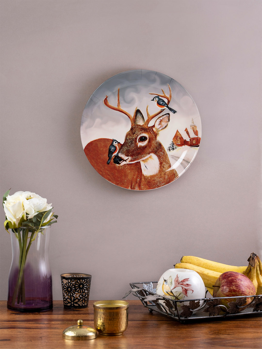 Decorative Wall Plate - Reindeer