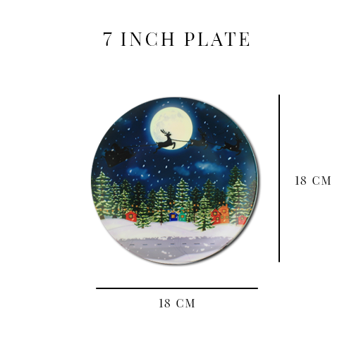 Decorative Wall Plates - Christmas Night