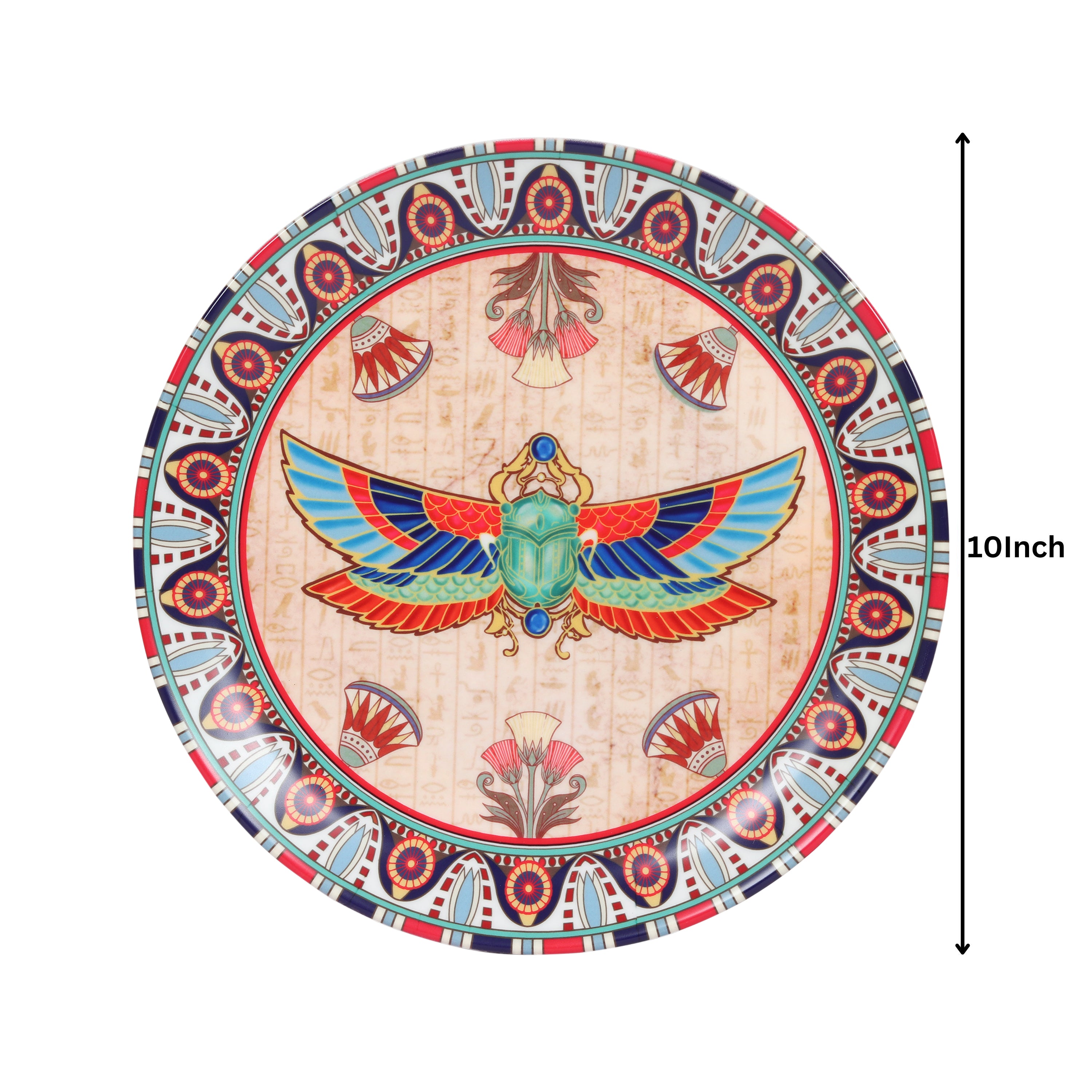 Decorative Wall Plate - The Scarab Beetle Egyptian