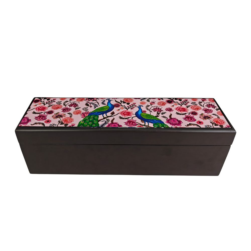 Long Tea Chest - Garden Jewel Peacock