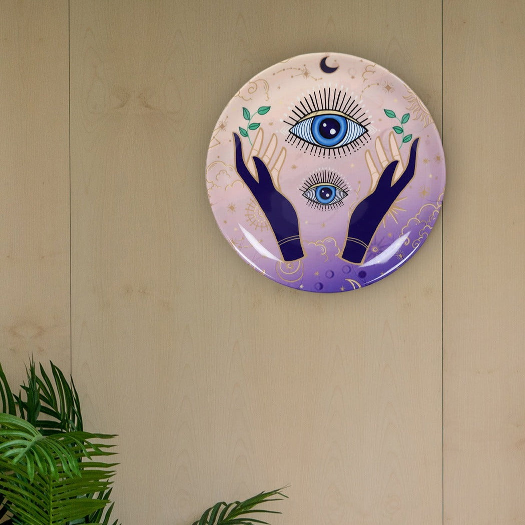 Decorative Wall plates - Mystical Hands Evil Eye