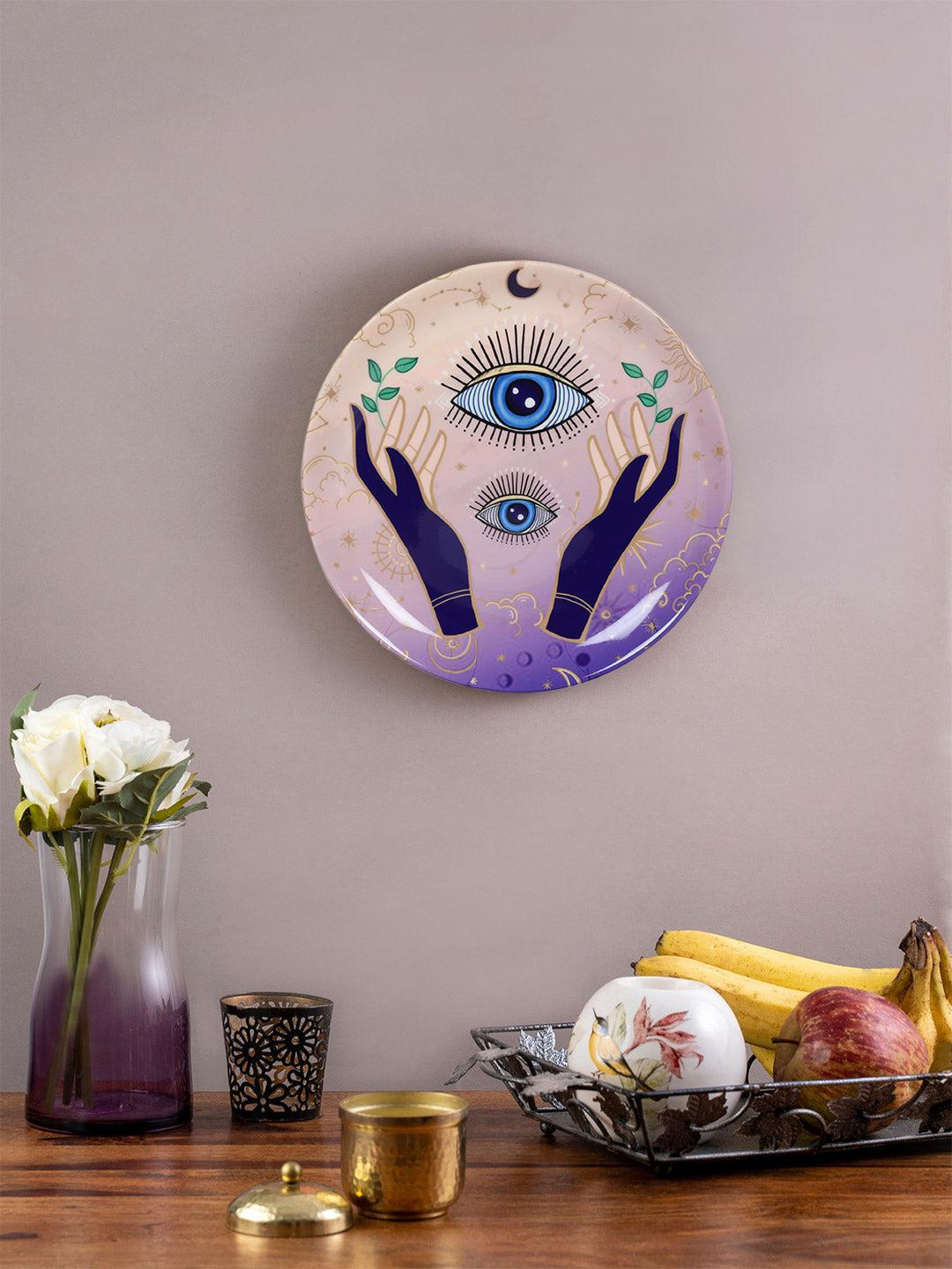 Decorative Wall plates - Mystical Hands Evil Eye