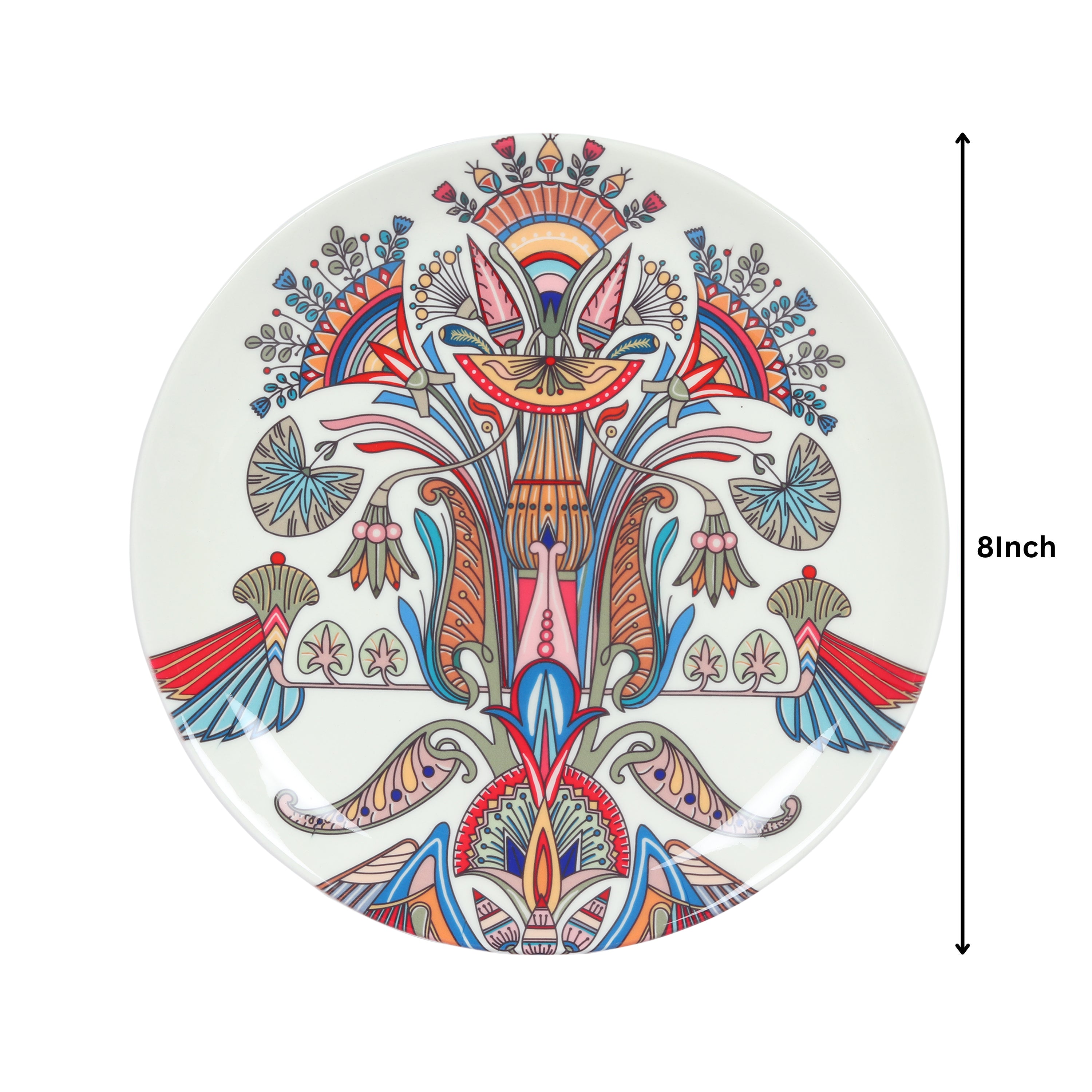 Decorative Wall Plate - The Sesen White Egyptian