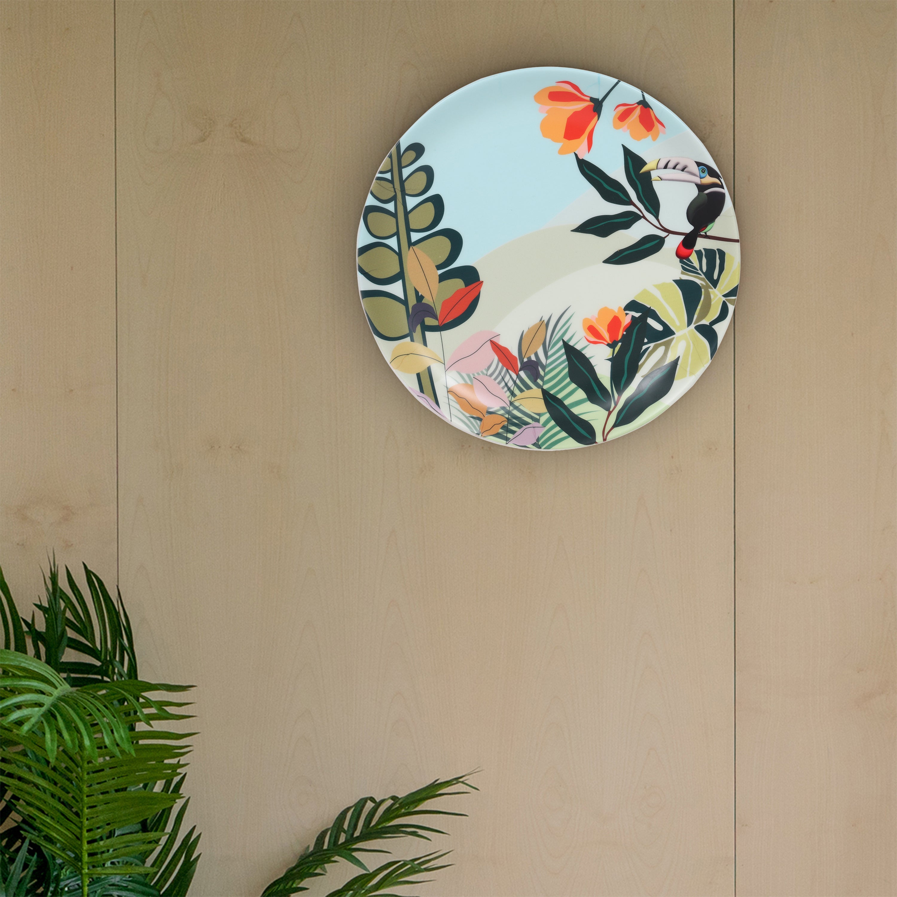Decorative Wall Plate -Tropical Island