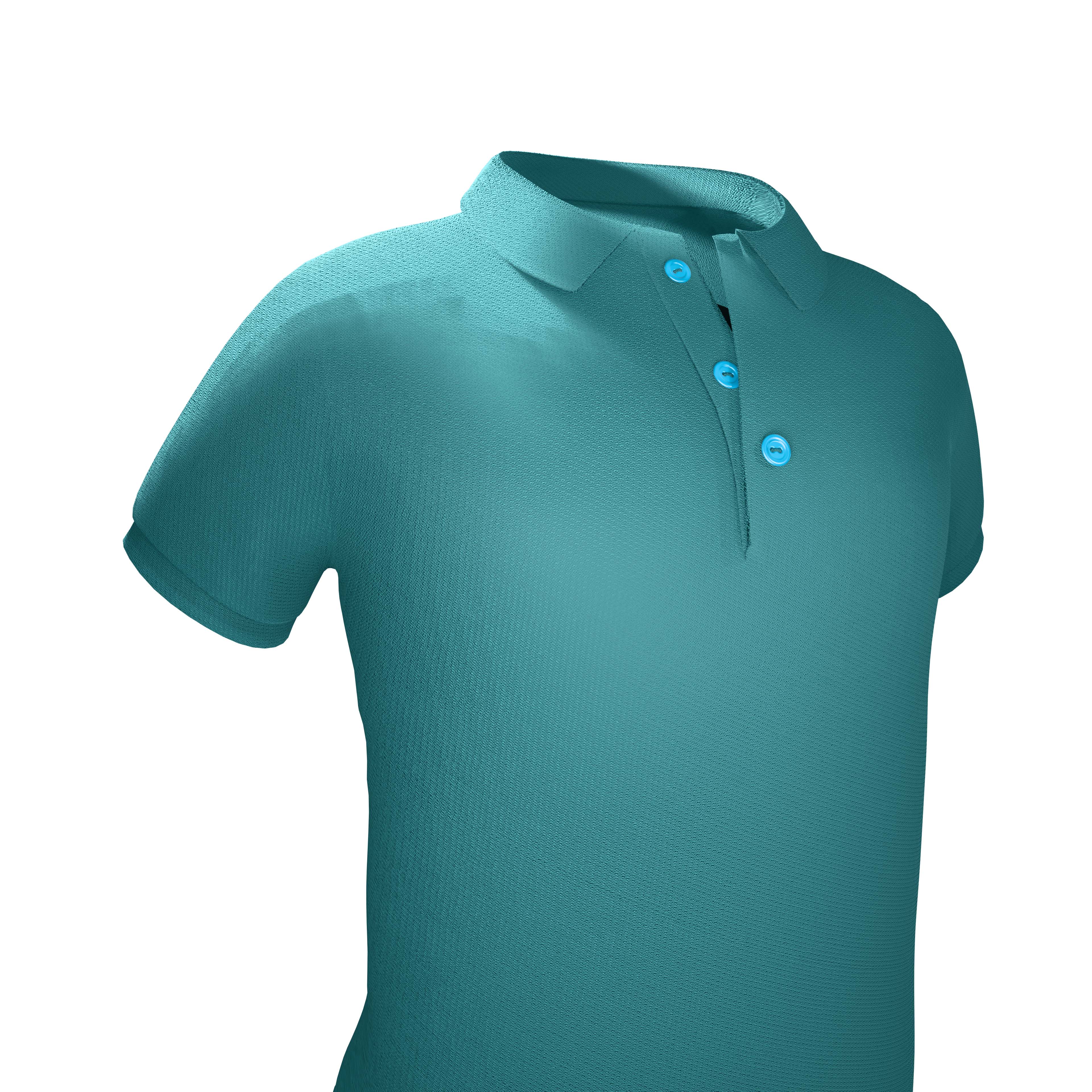 Polo T-Shirt - Aqua Blue