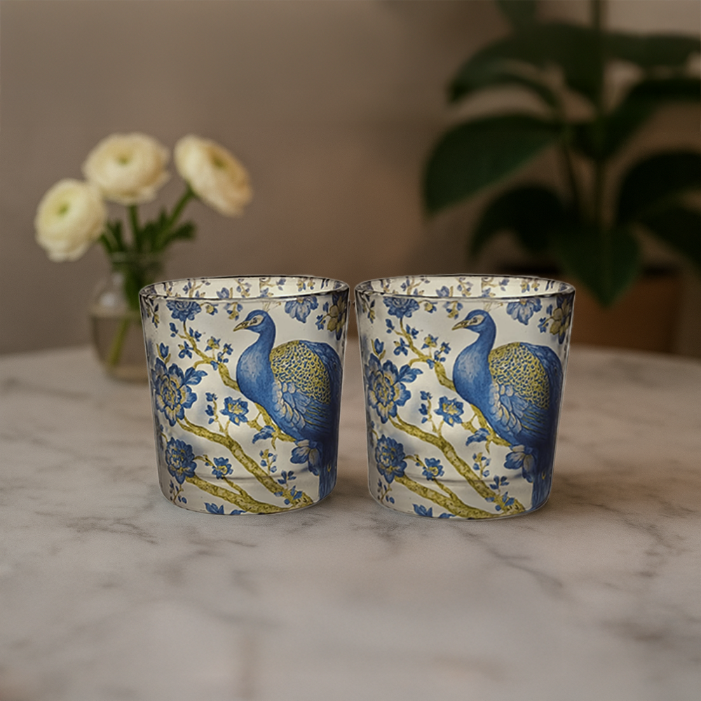 Candle Votives (Set of 2) - Royal Plumage Paradise