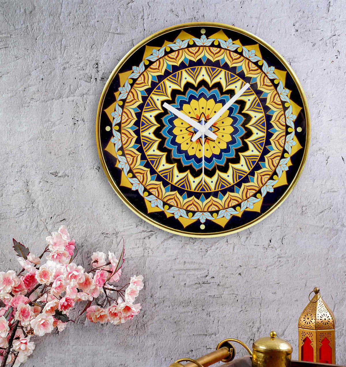 Wall Clock -Mandala