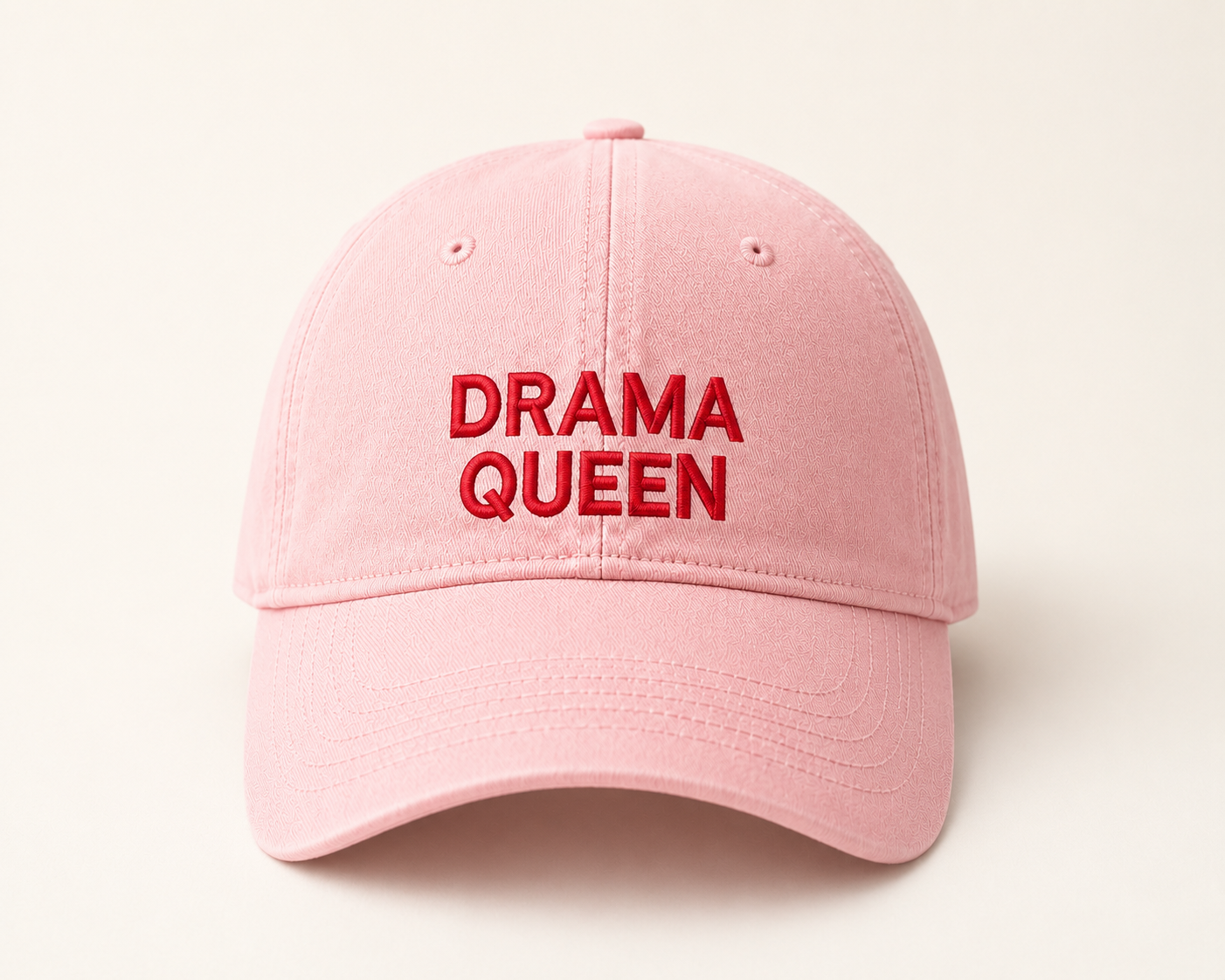 Cap Drama Queen Text Pink Baseball Cap