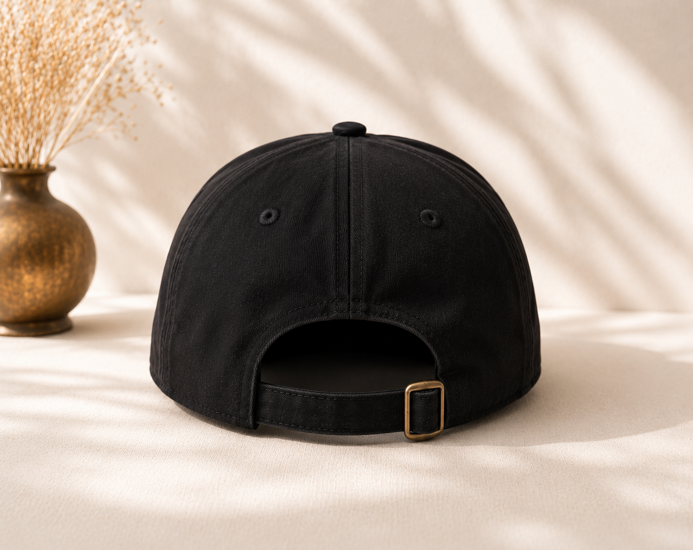 Cap Little Bro Text Black Color Baseball Cap