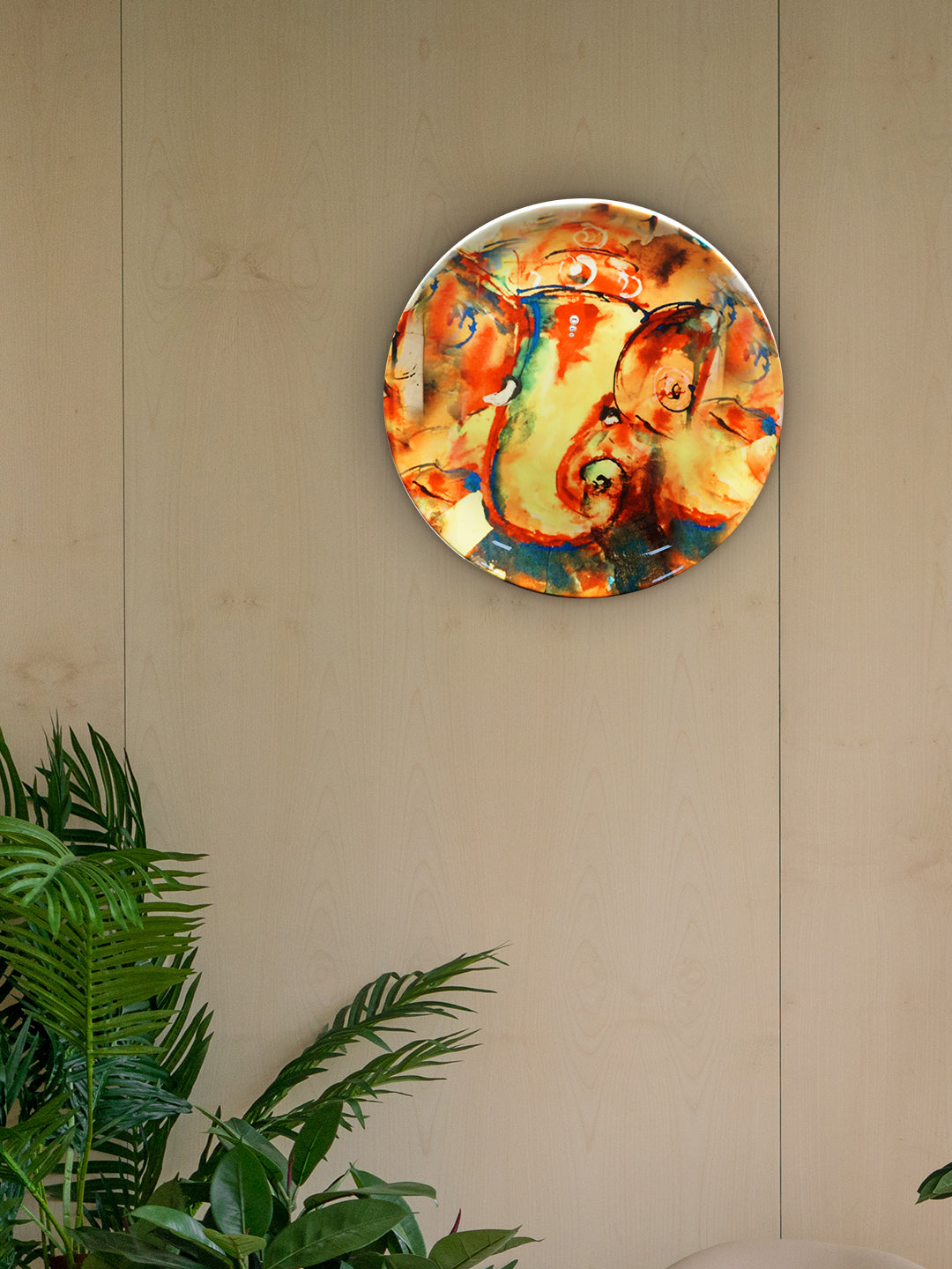 Decorative Wall Plates - Vinayaka Inspired