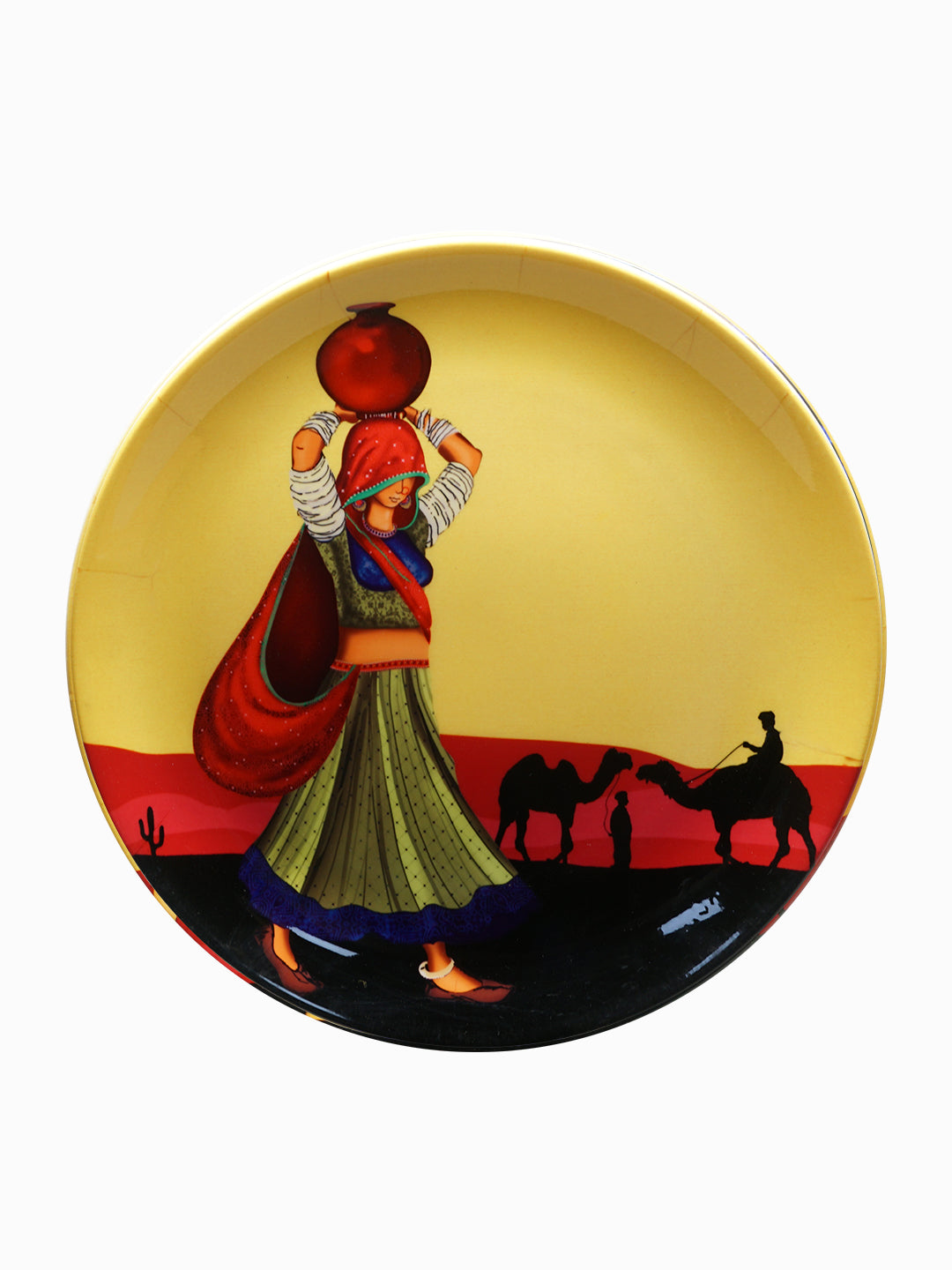 Decorative Wall Plates- Rajasthani Nomad Girl