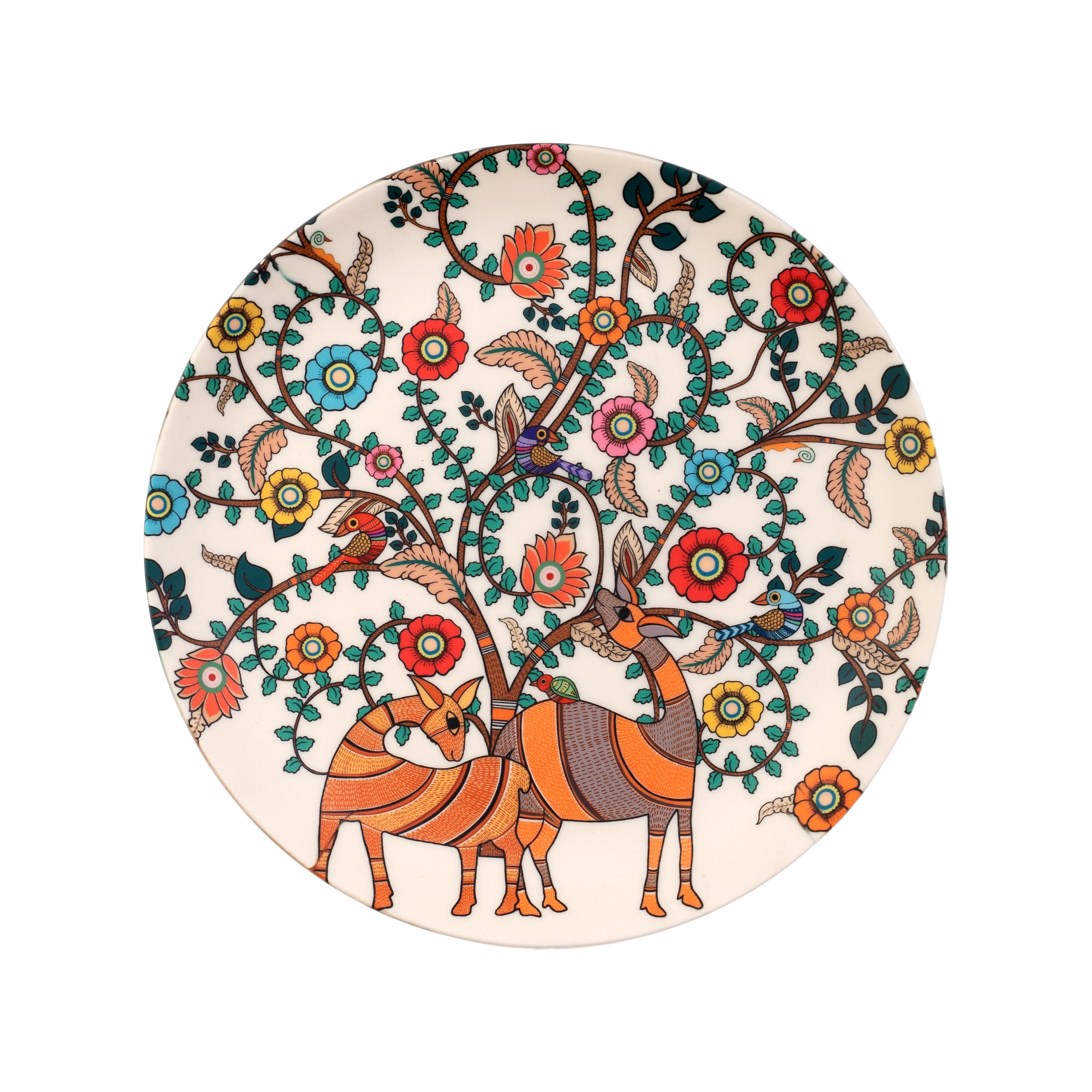 Decorative Wall Plates - Madhubani Art