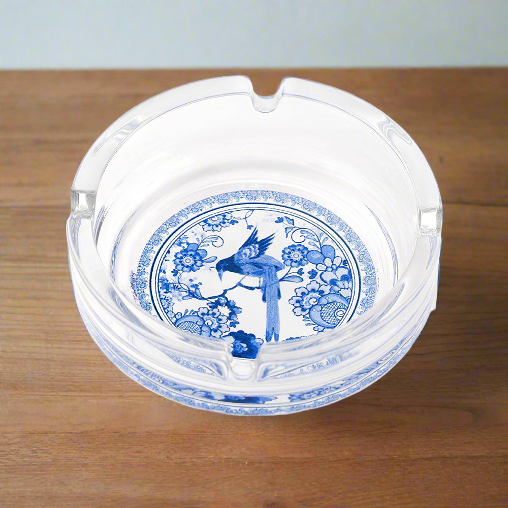 Ashtray - Blue Pottery Bird