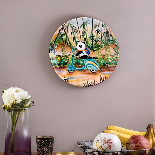 Decorative Wall Plates -Riding Panda