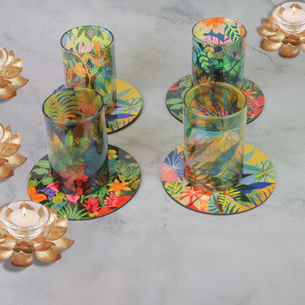 Glass Tumblers X Glass Coasters