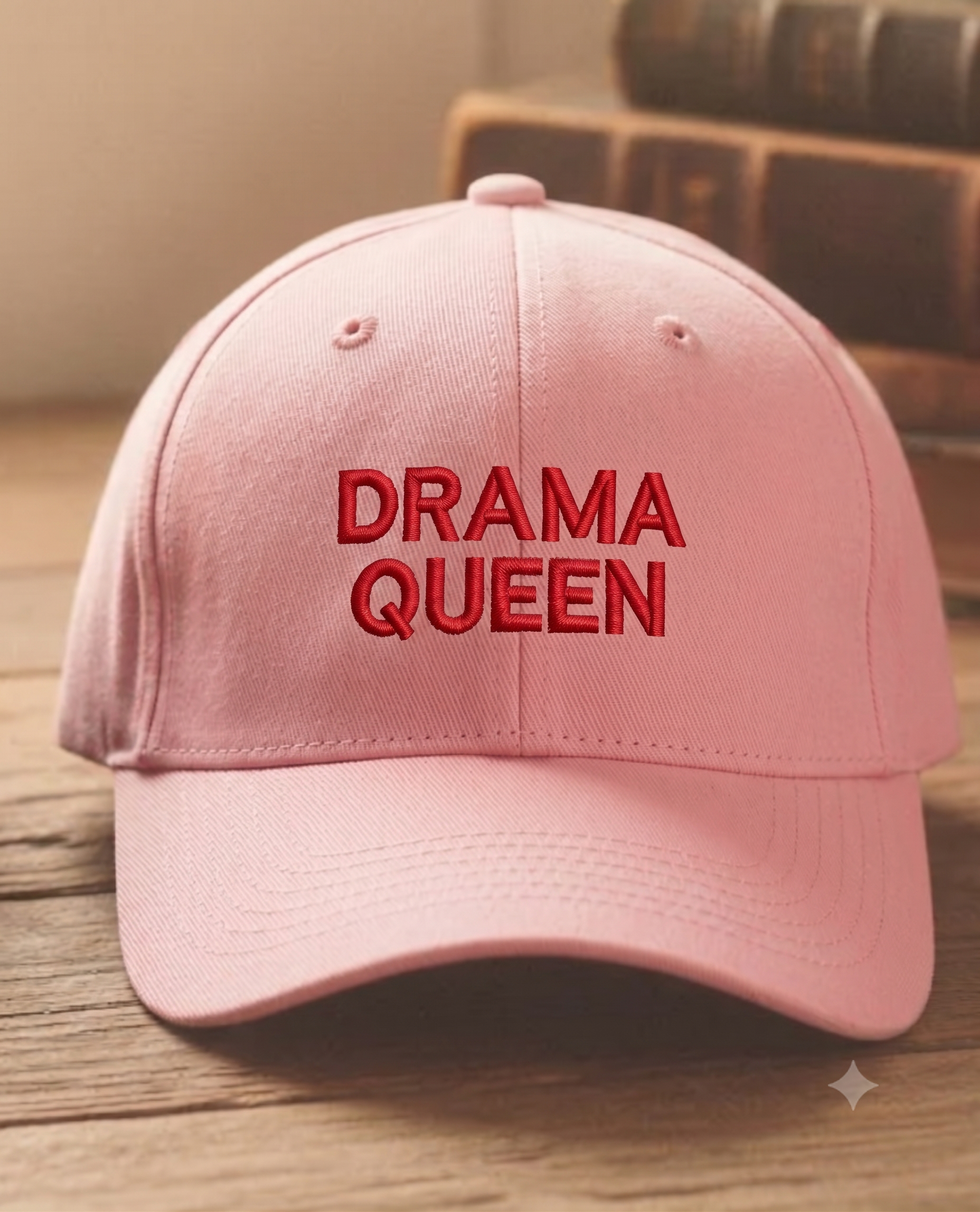 Cap Drama Queen Text Pink Baseball Cap