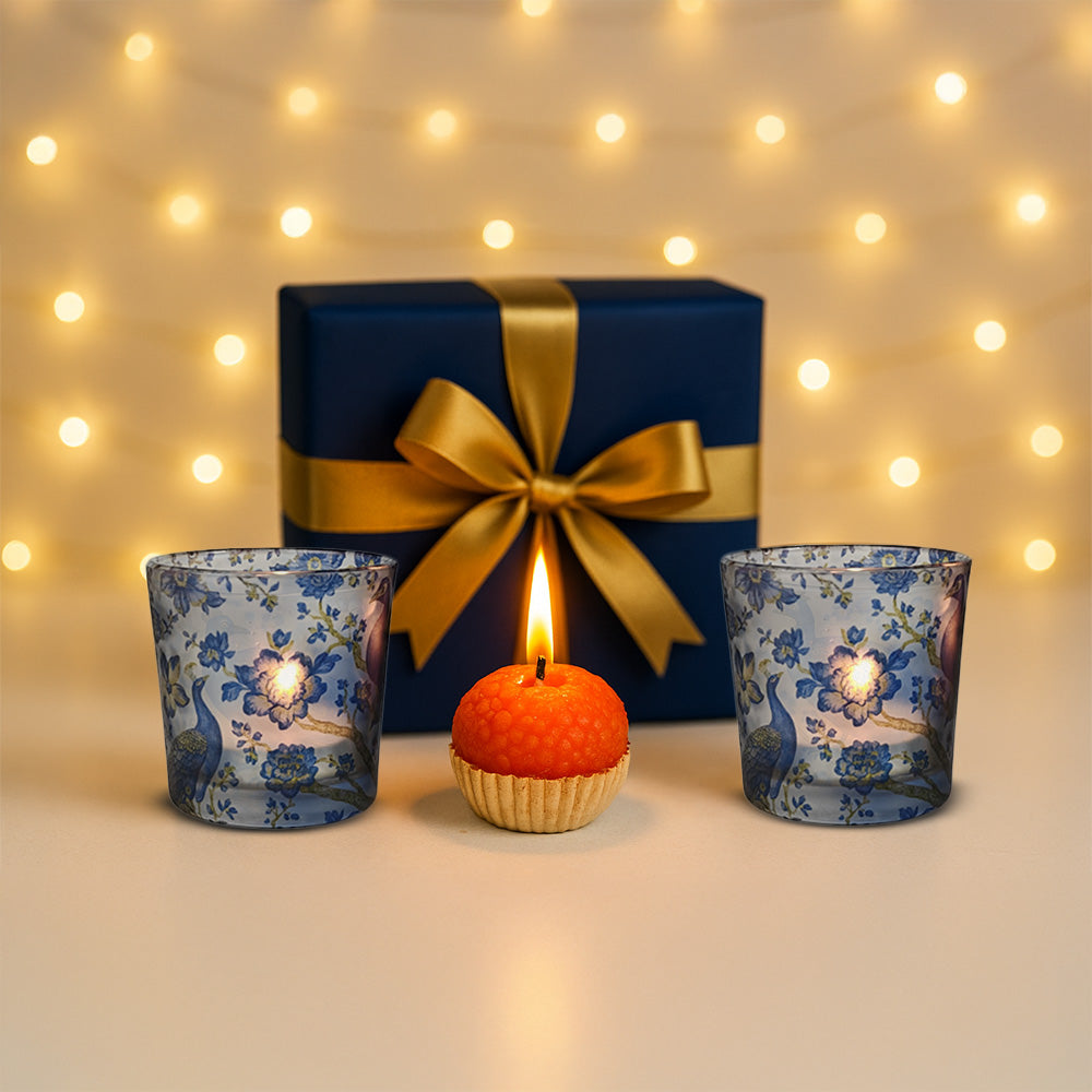 Glass Candle Votives X Laddoo Candle