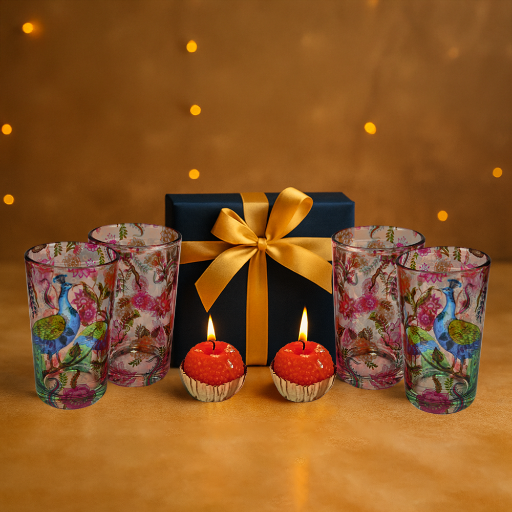 Glass Tumblers X Laddoo Candles