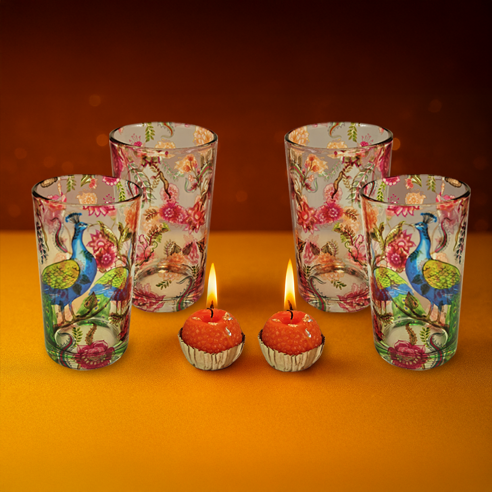 Glass Tumblers X Laddoo Candles