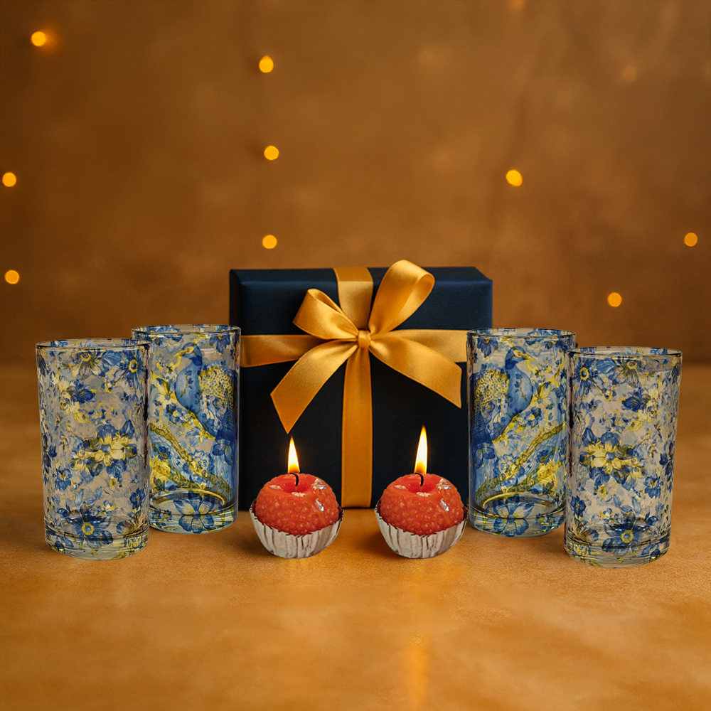 Glass Tumblers X Laddoo Candles
