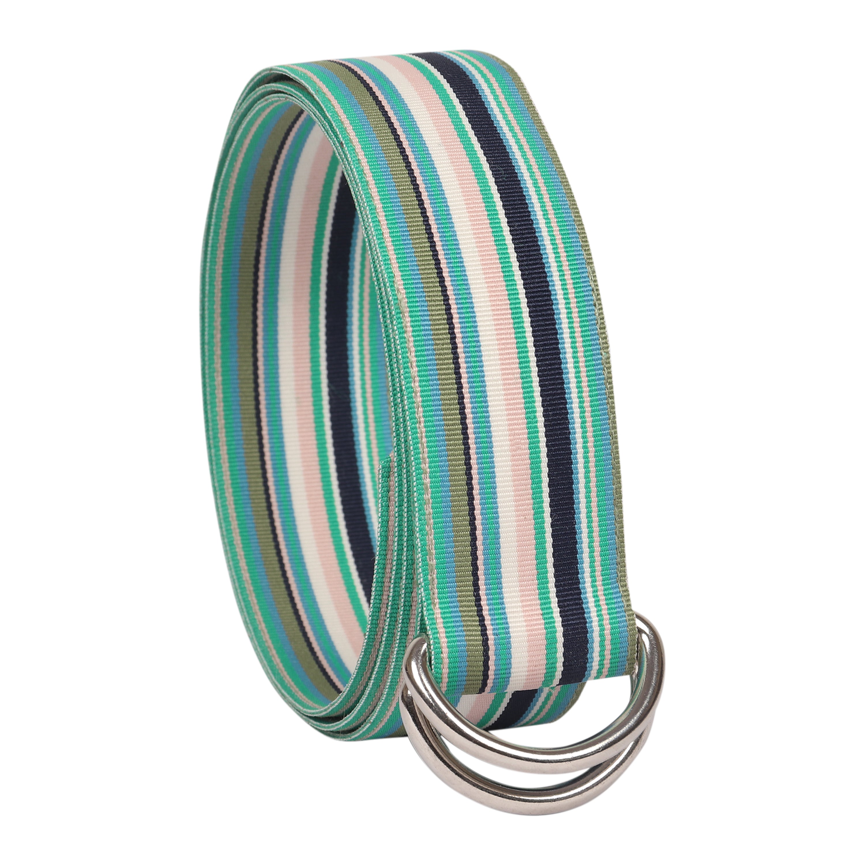 Opal Grosgrain Ribbon D-Ring Belt