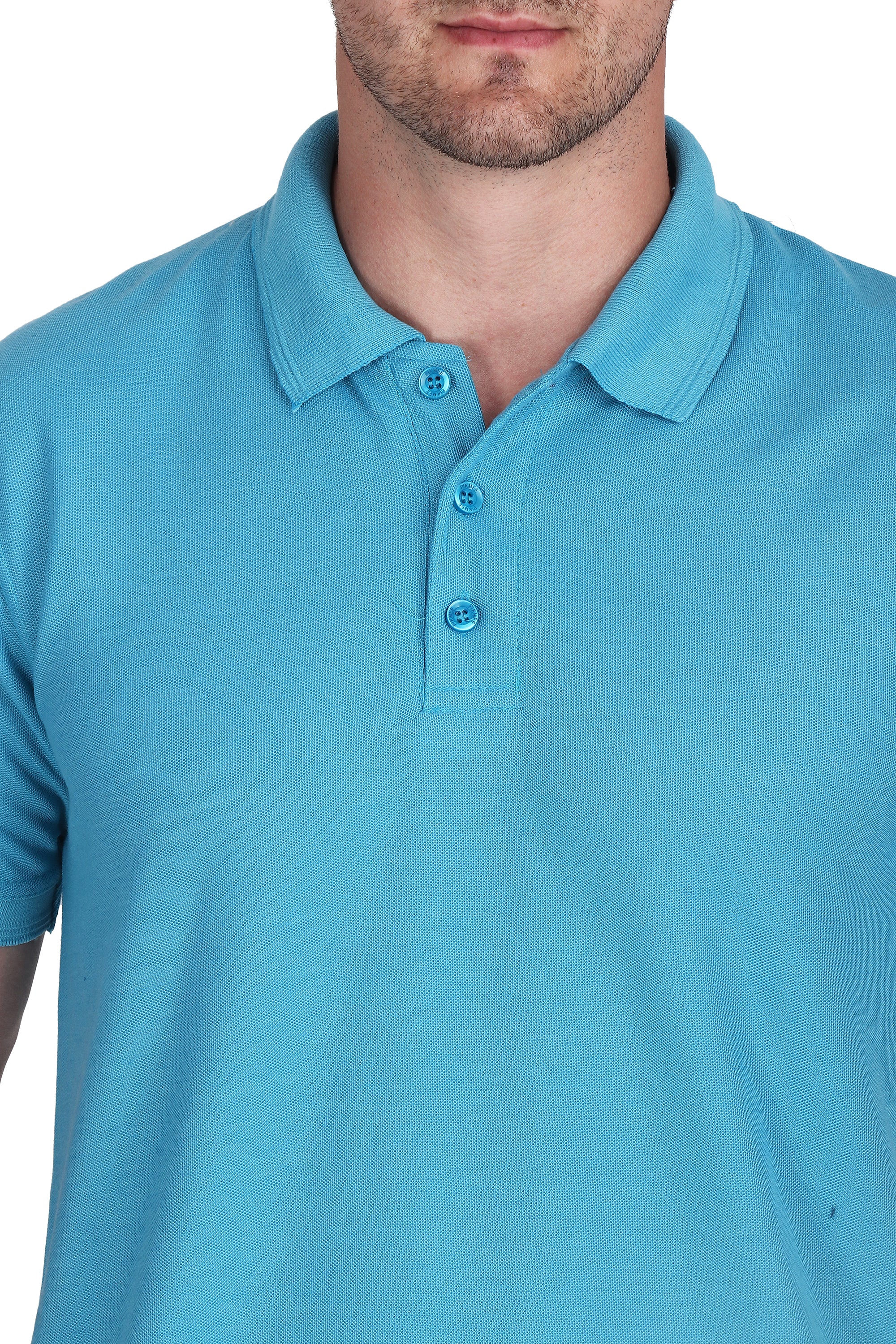 Polo T-Shirt - Aqua Blue