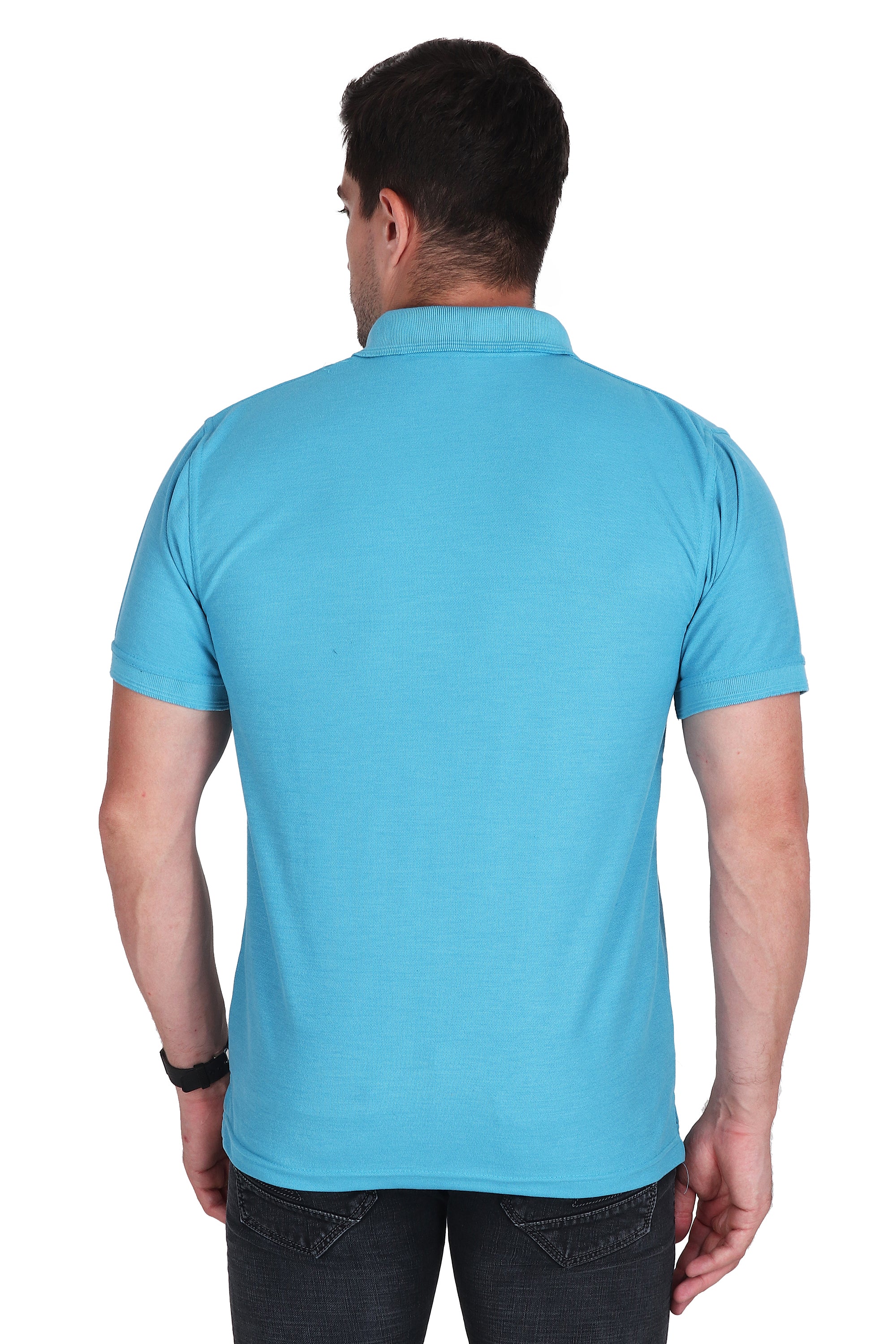 Polo T-Shirt - Aqua Blue