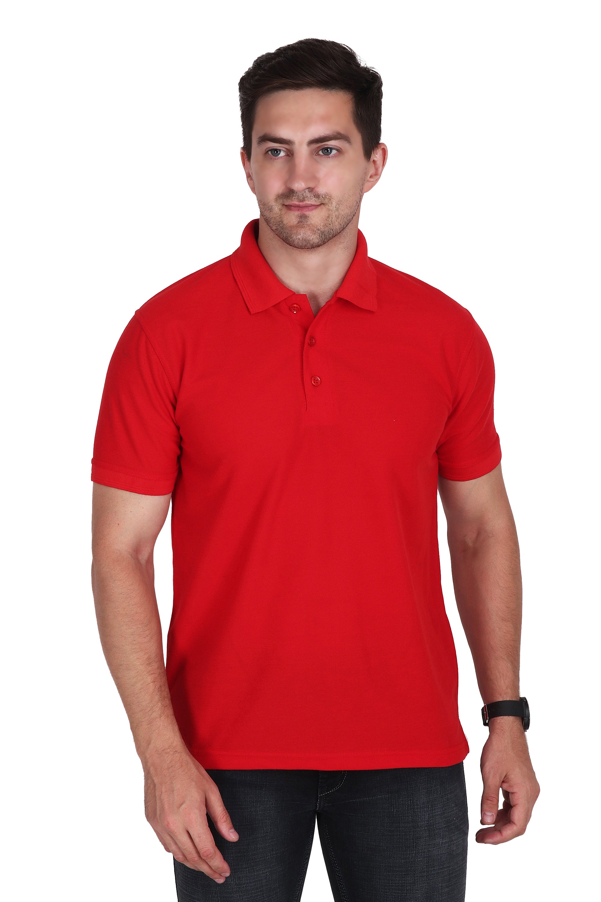 Polo T-Shirt - Scarlet Red