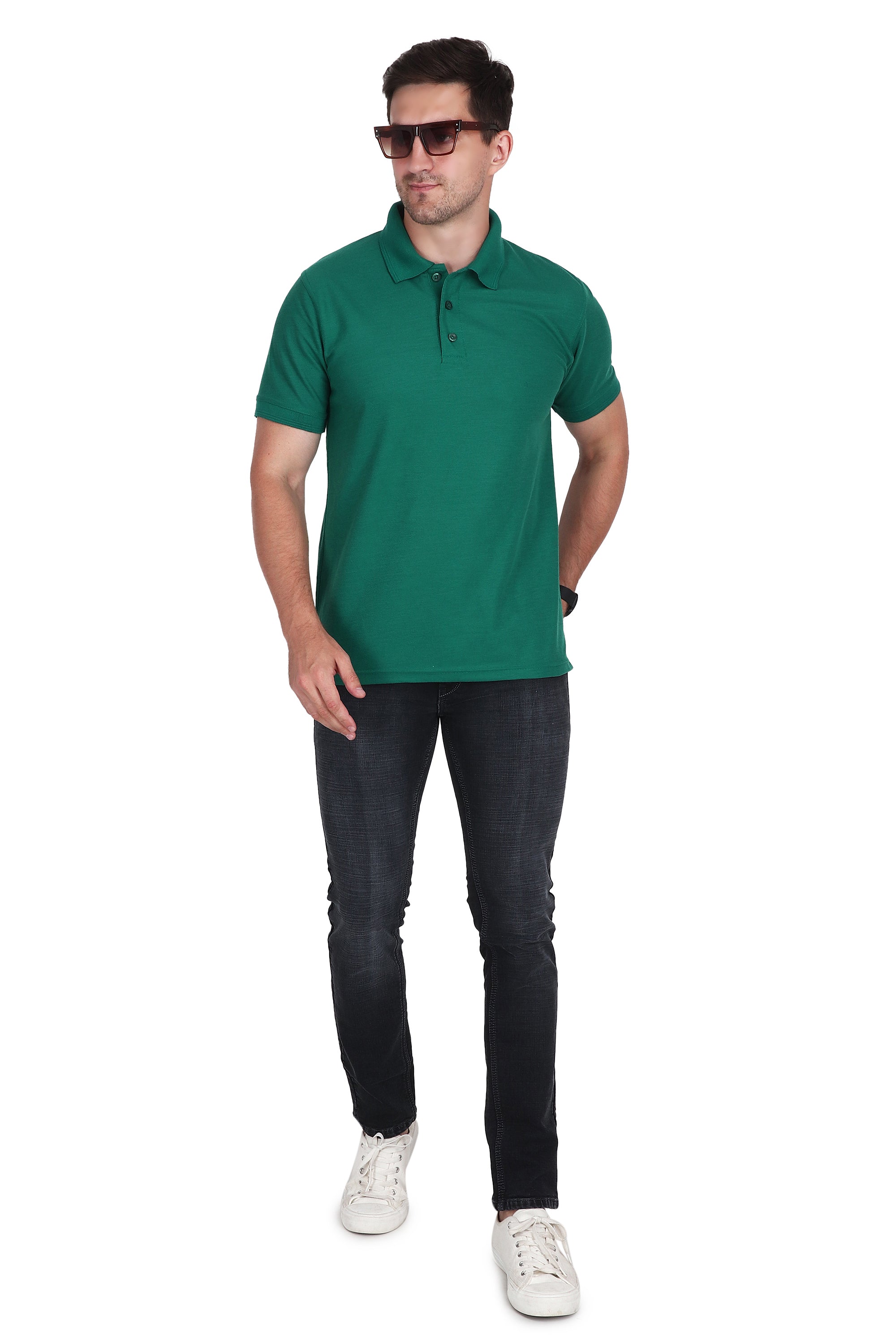 Polo T-Shirt - Forest Green