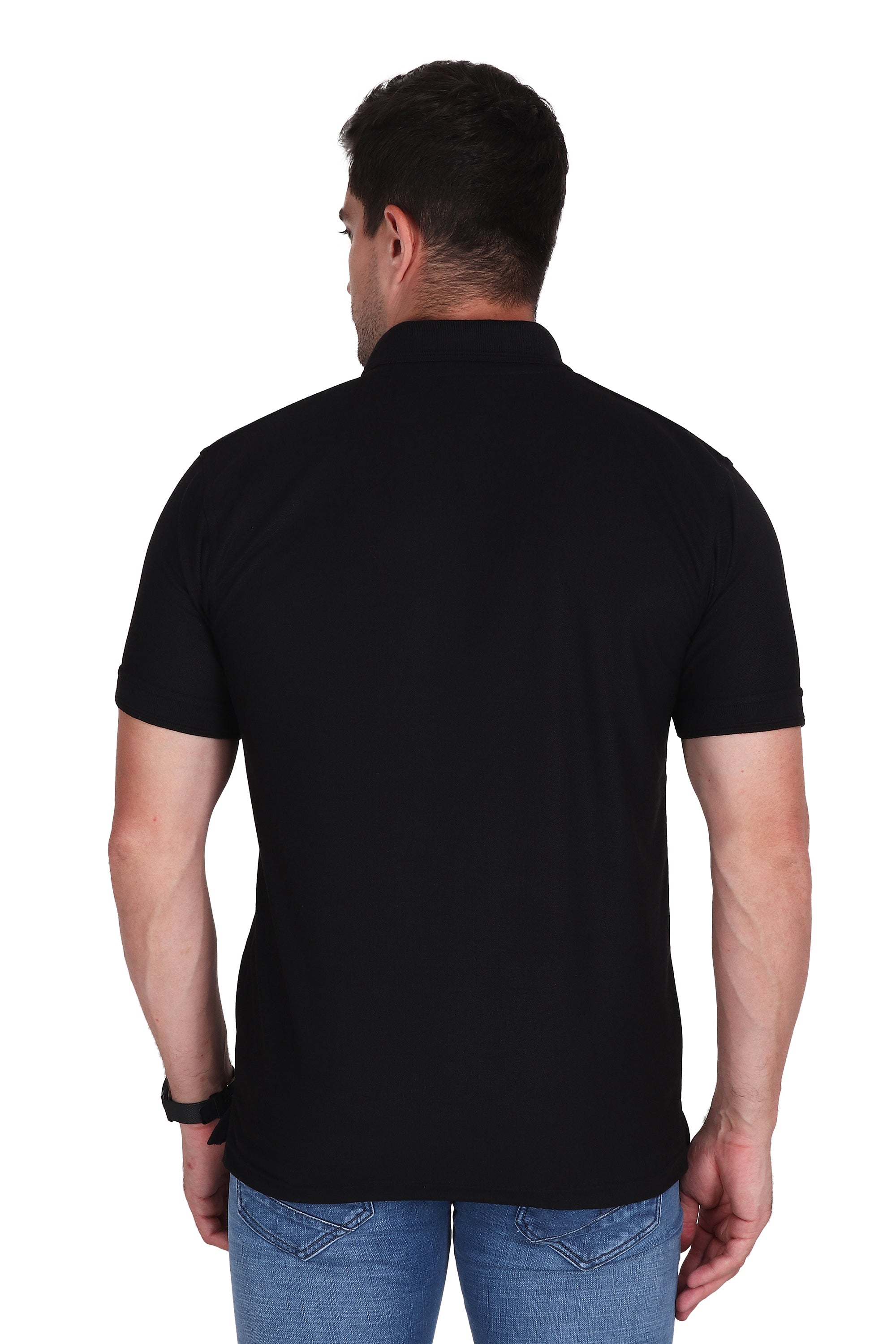 Polo T-Shirt - Midnight Black