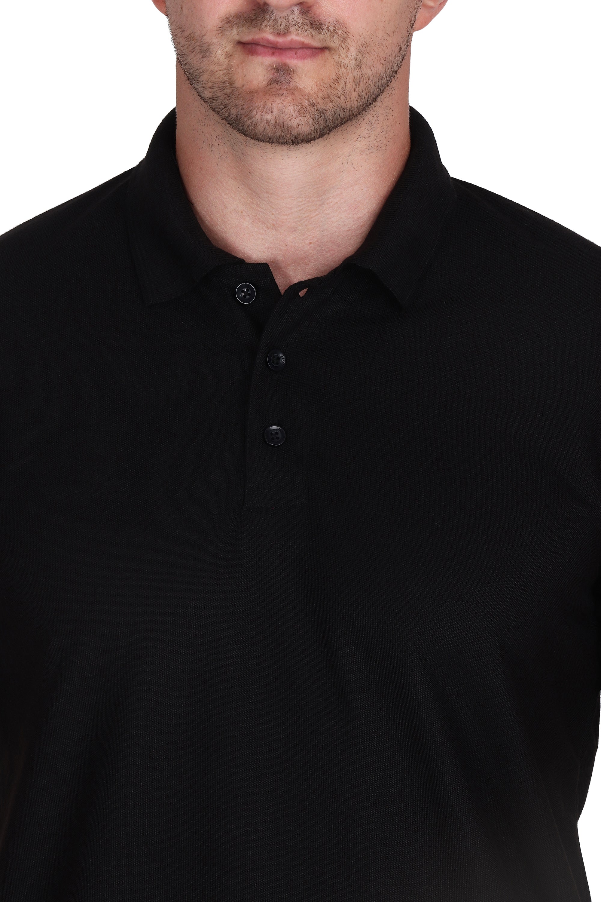 Polo T-Shirt - Midnight Black