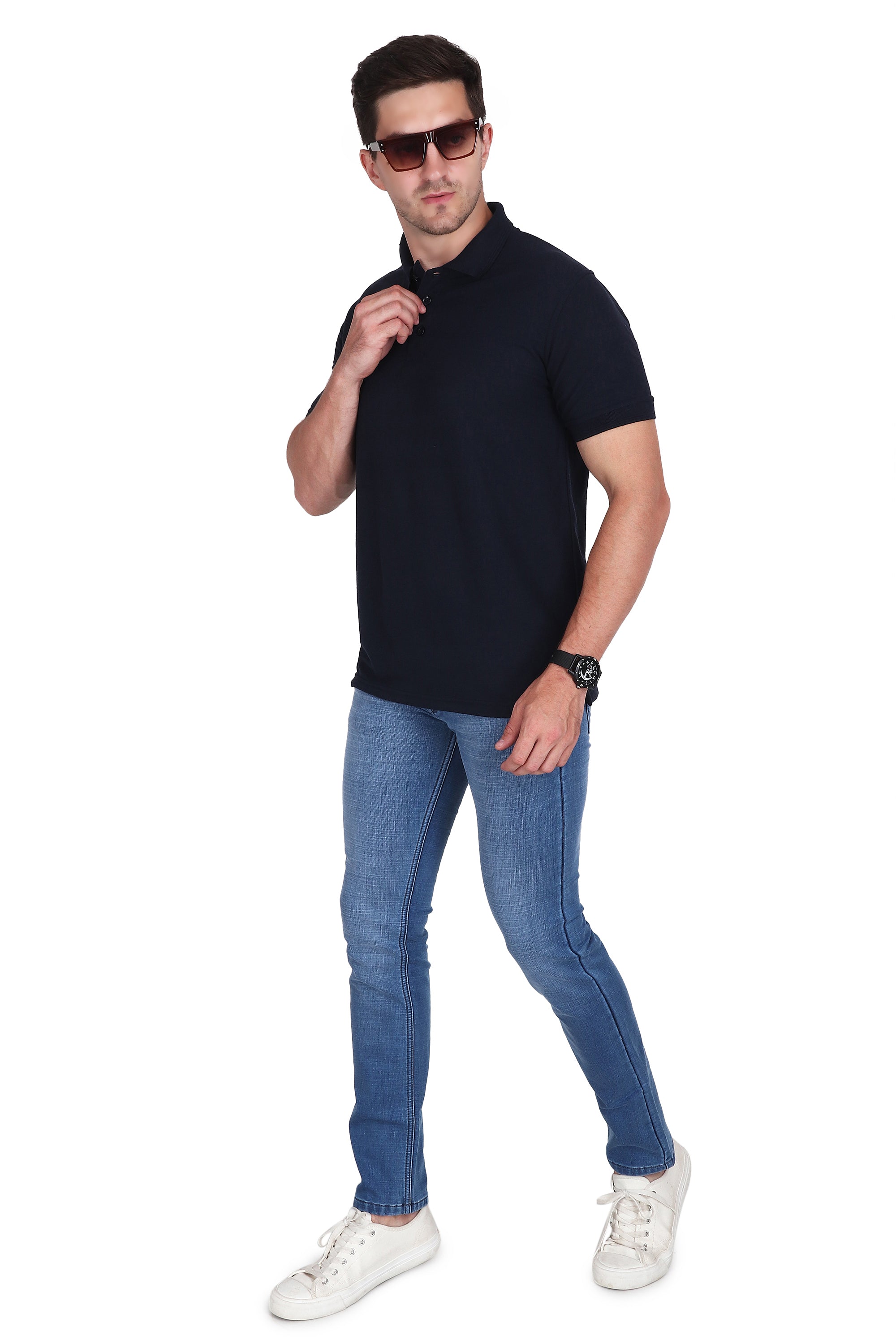 Polo T-Shirt - Navy Blue