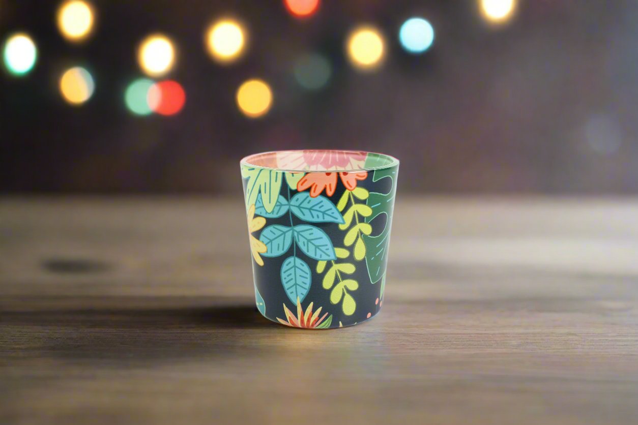 Candle Votives (Set of 2) - Tropical Garden