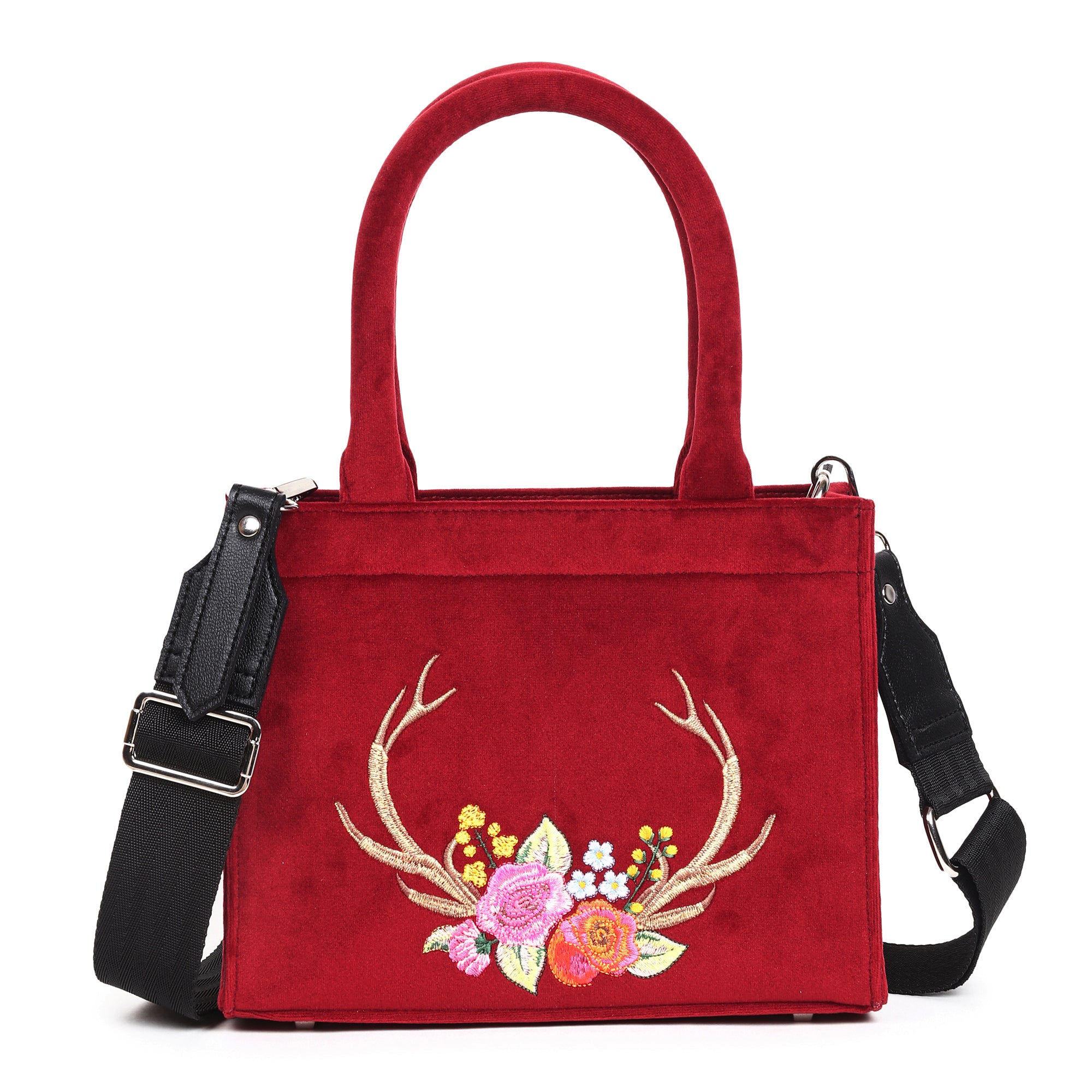 Stag Velvet Hand Bag