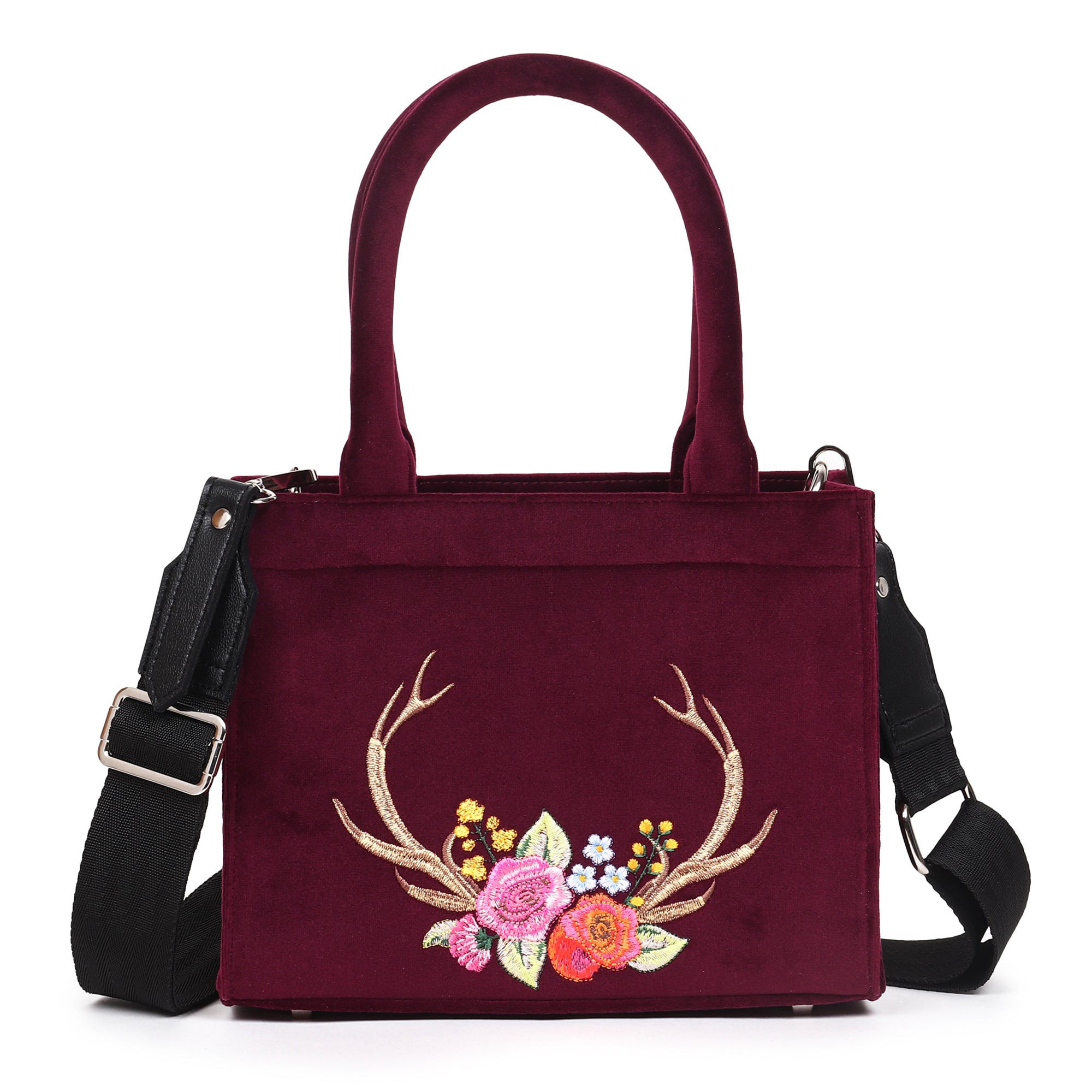 Stag Velvet Hand Bag