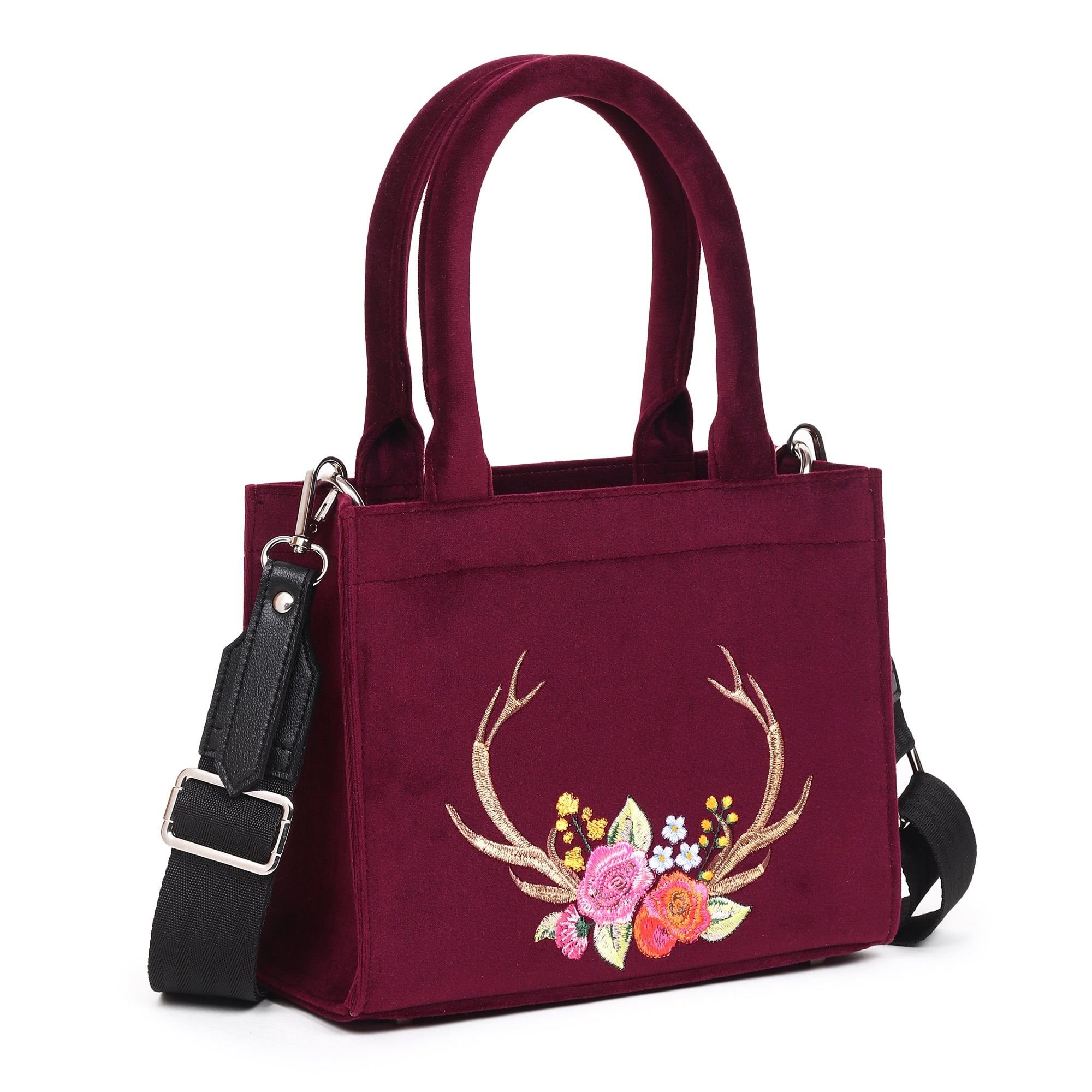 Stag Velvet Hand Bag