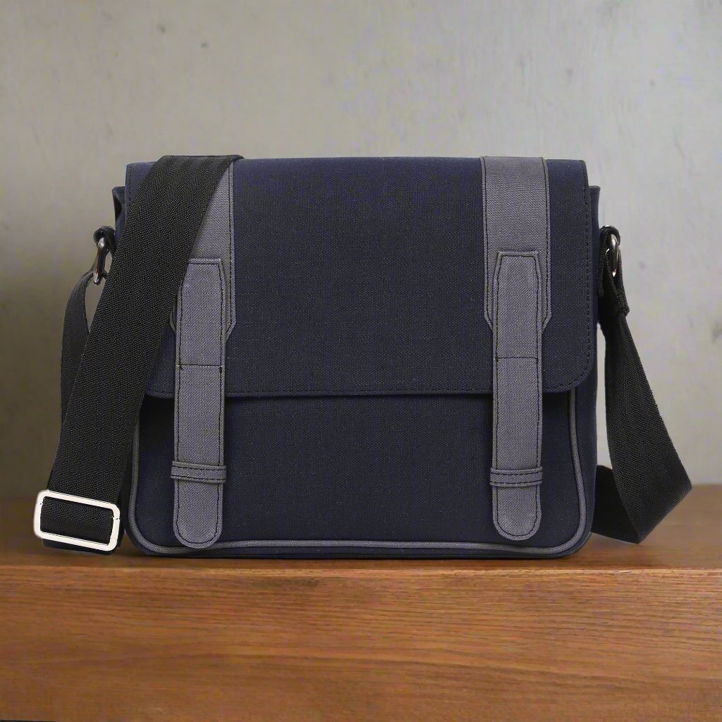 Cotton Canvas Messenger Bag