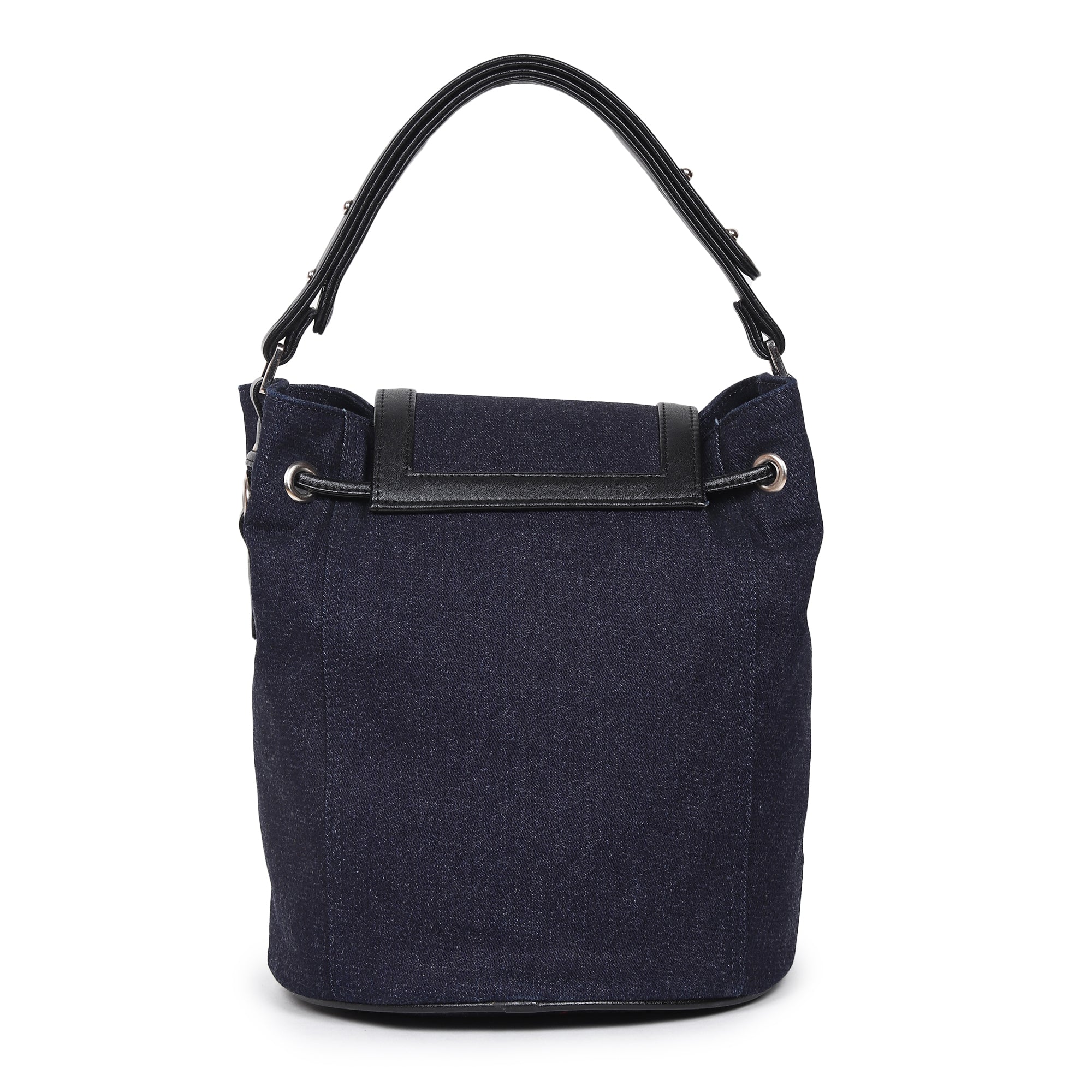 Denim Draw String Bag