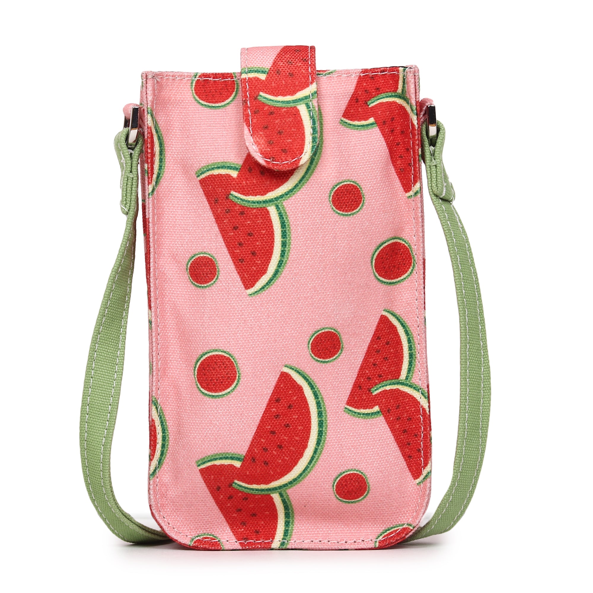 Poly Canvas Watermelon Printed Mobile Pouch