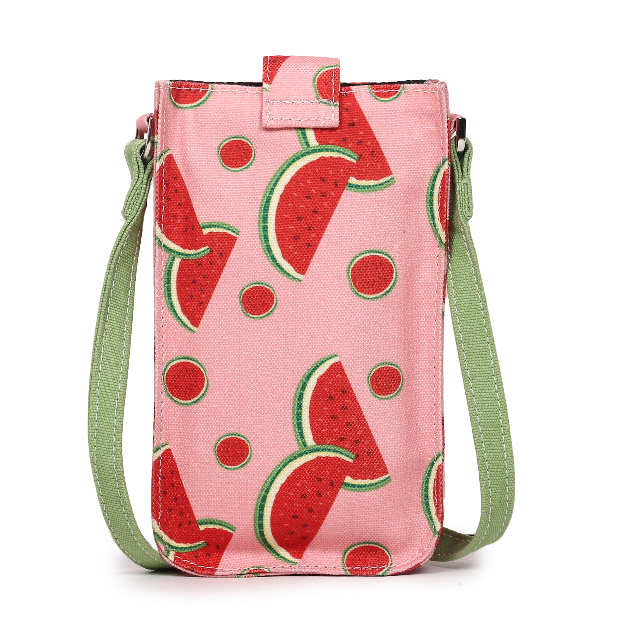 Poly Canvas Watermelon Printed Mobile Pouch