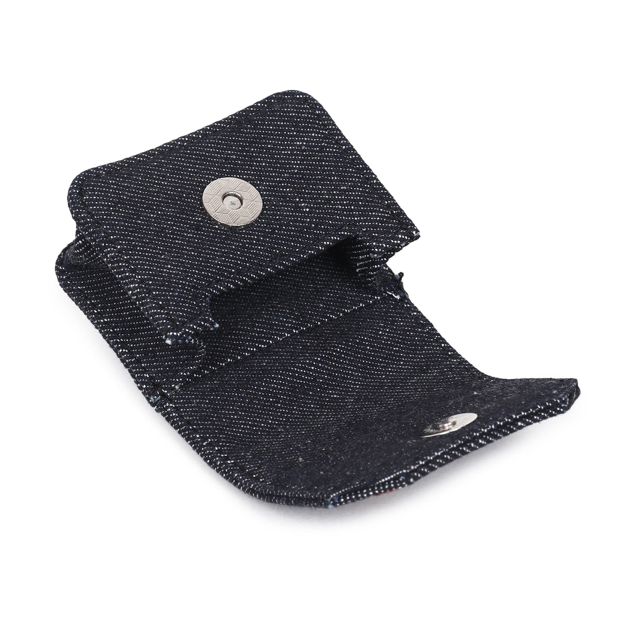 Denim Earpod Case with Embroidery