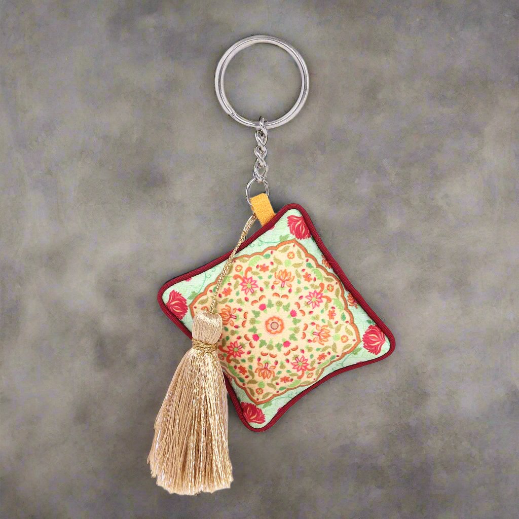 Cushion Keychain -  Ornate Mughal