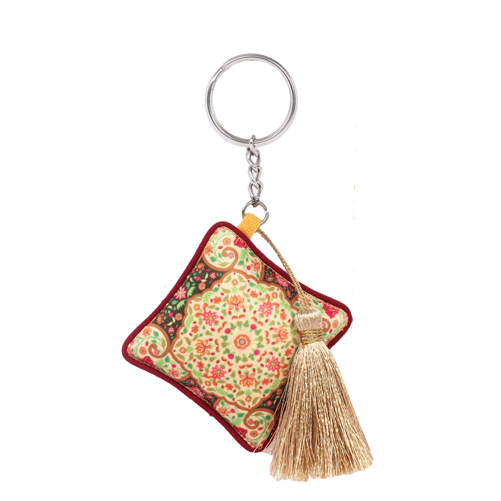 Cushion Keychain - Mughal Bloom